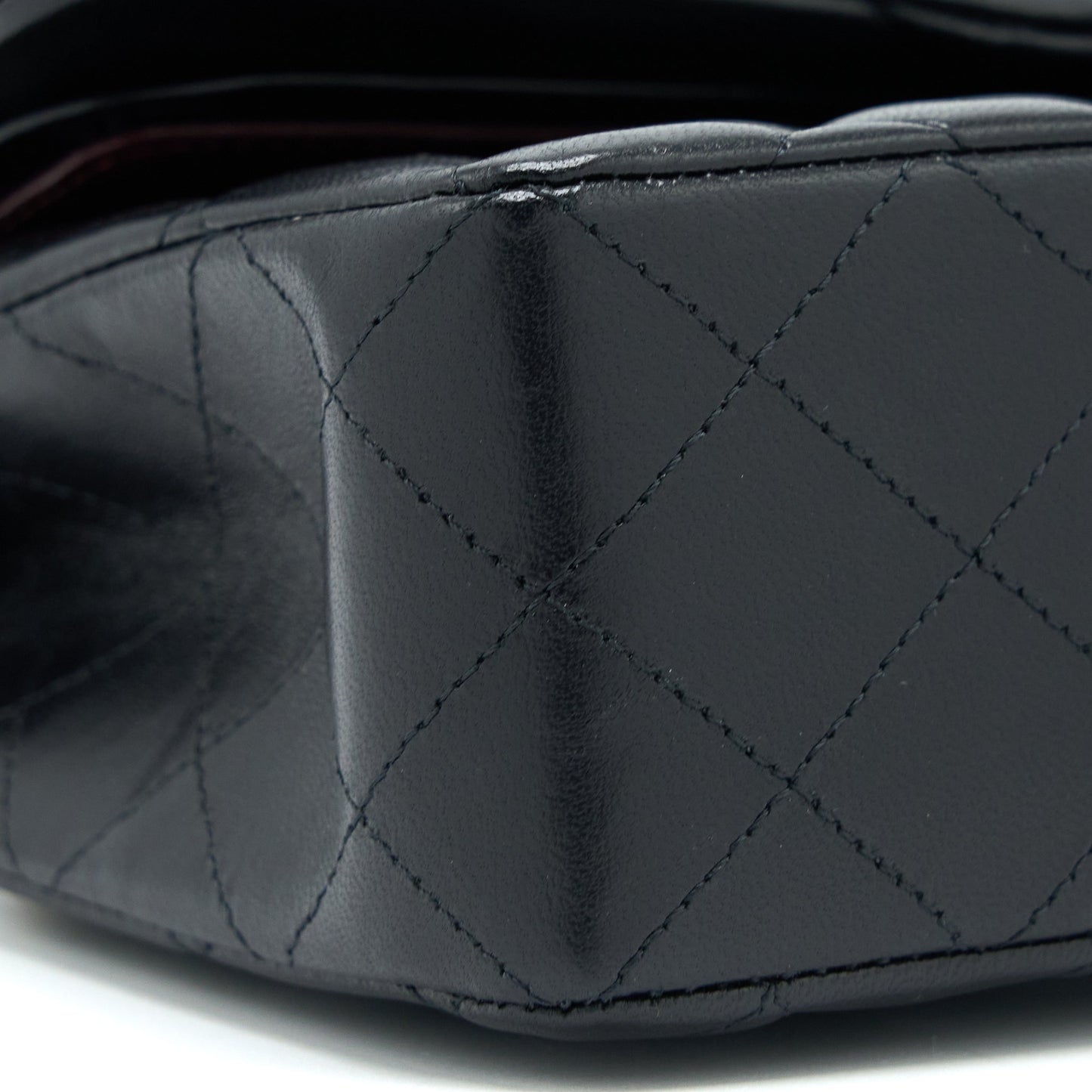 Chanel Small Classic Double Flap Bag Lambskin Black  (Microchip)