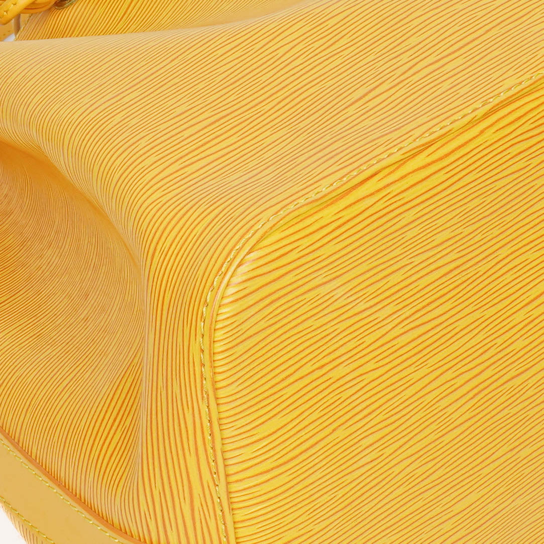 Louis Vuitton Petit Noe Yellow EPI Leather Shoulder Bag