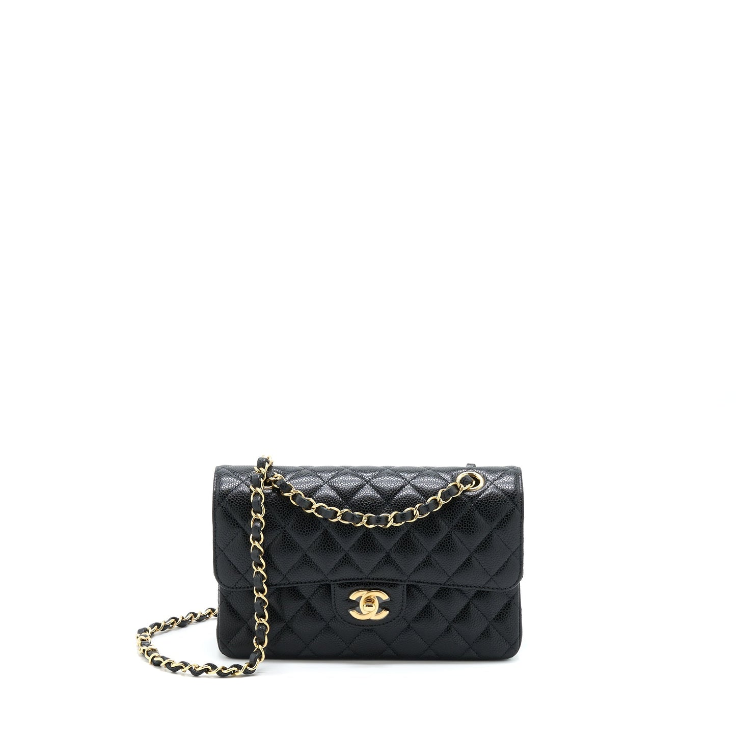 Chanel Small Classic Double Flap Caviar Black