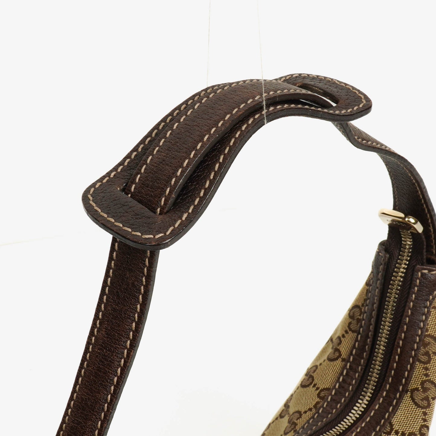 Gucci Beige And Ebony Monogram GG Canvas Small Princy Shoulder Bag