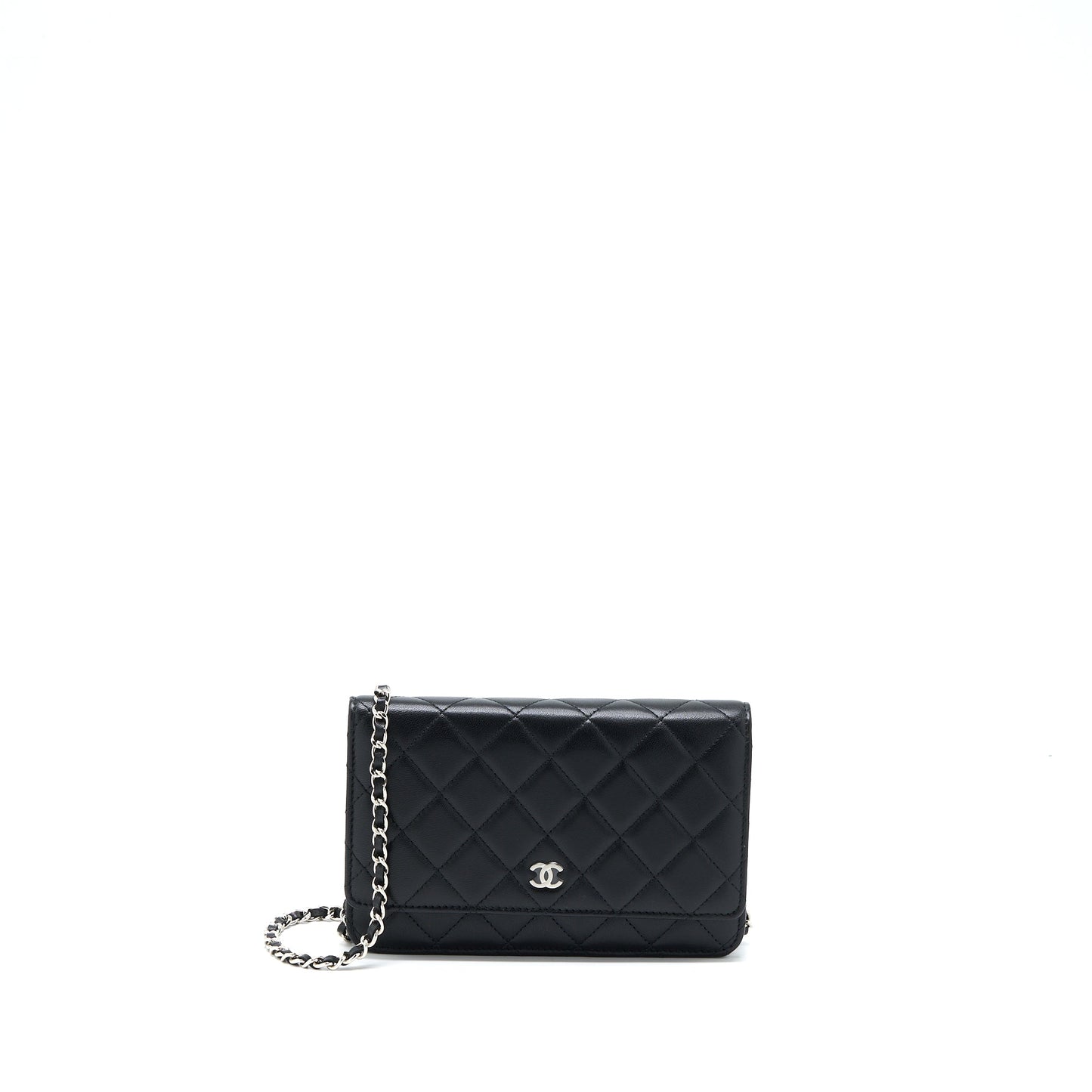 Chanel Classic Wallet on Chain Lambskin Black  (Microchip)