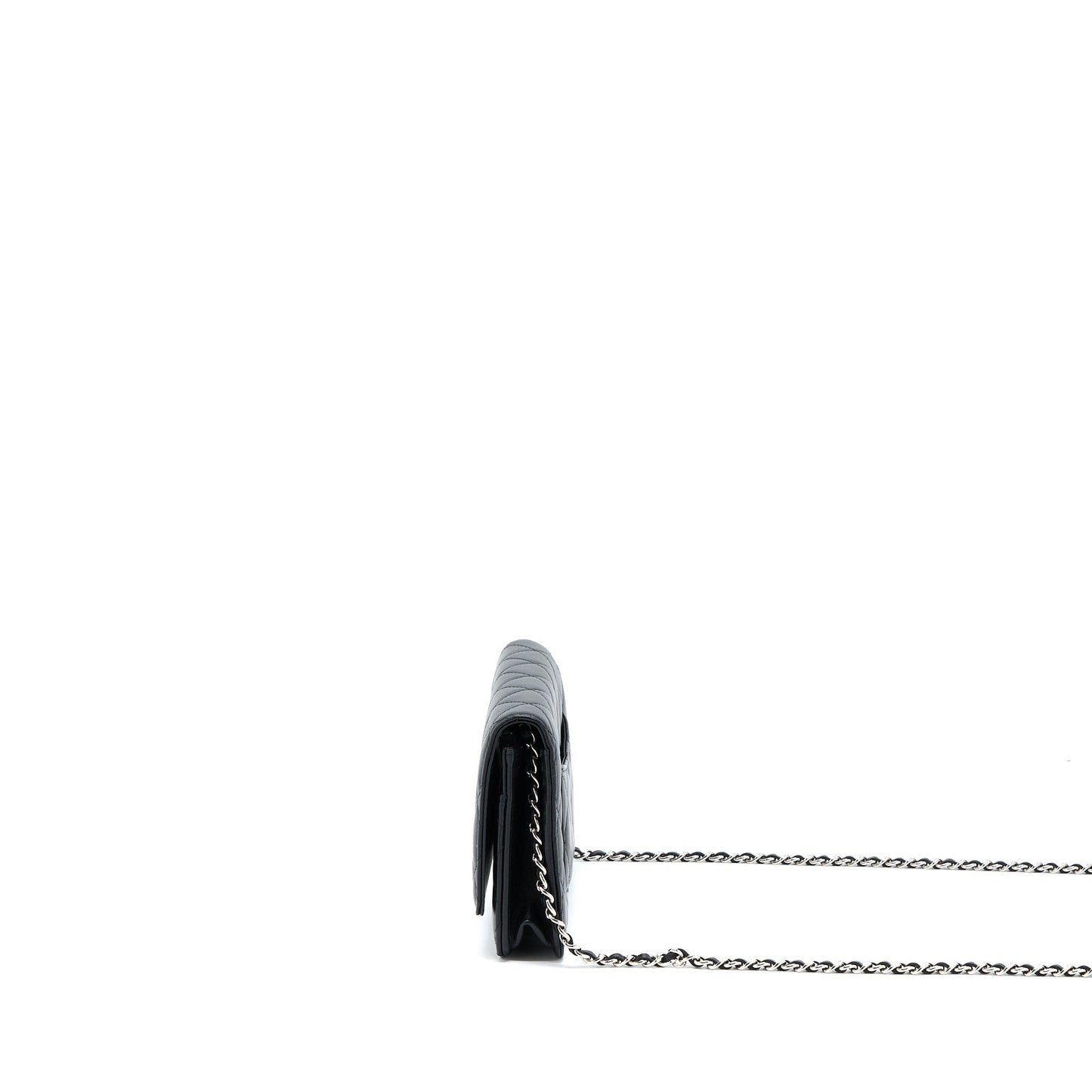 Chanel Classic Wallet on Chain Lambskin Black  (Microchip)