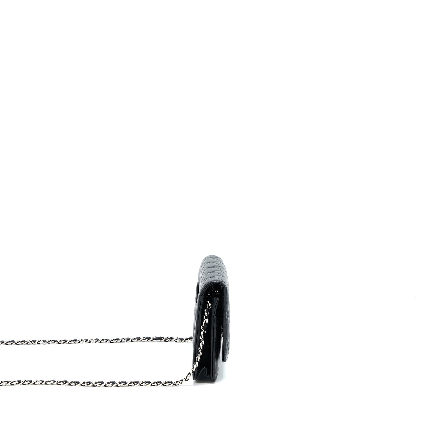 Chanel Classic Wallet on Chain Lambskin Black  (Microchip)