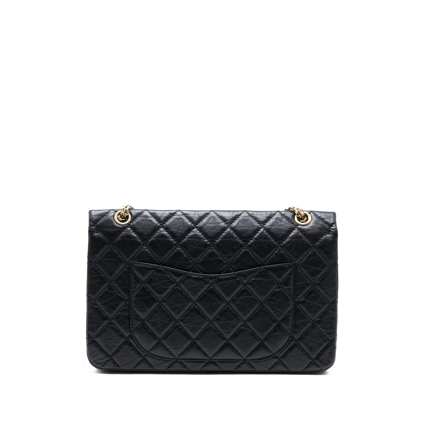 Chanel 2.55 227 Reissue Flap Bag Aged Calfskin Black