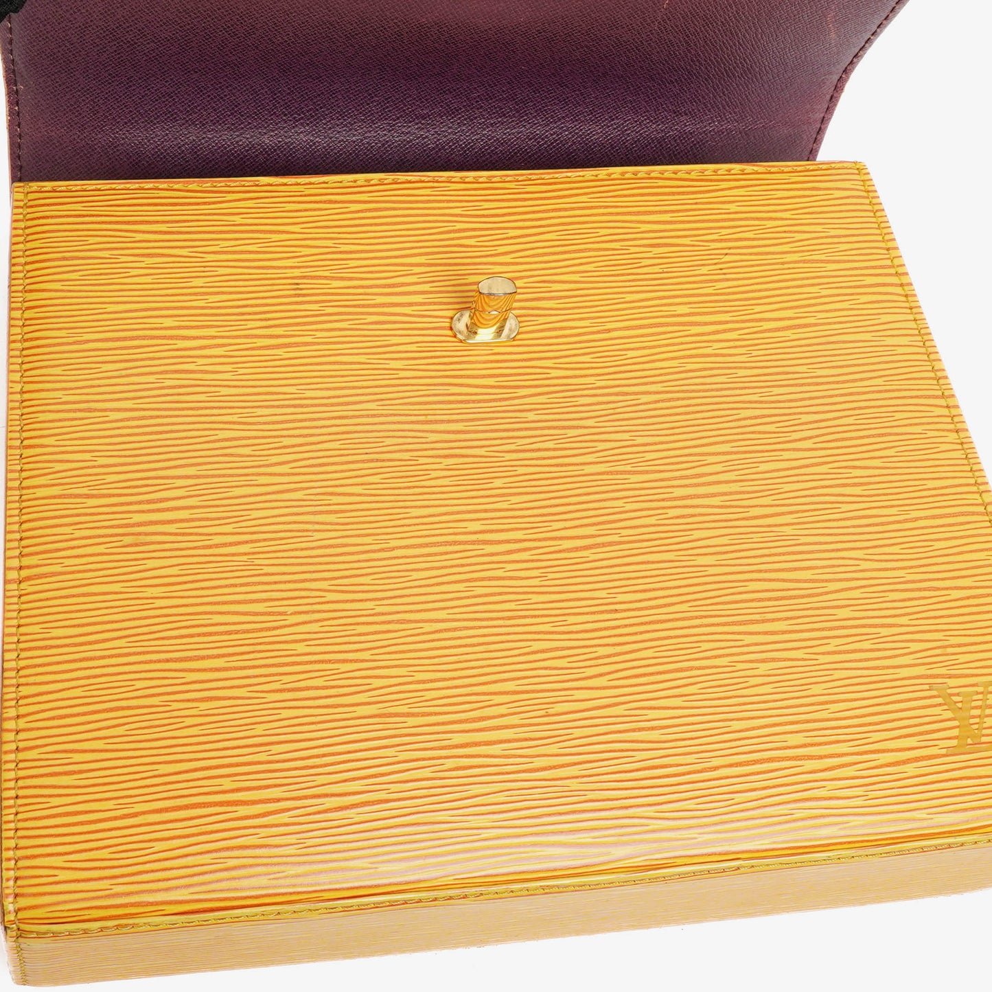 Louis Vuitton Yellow EPI Leather Malesherbes Handbag