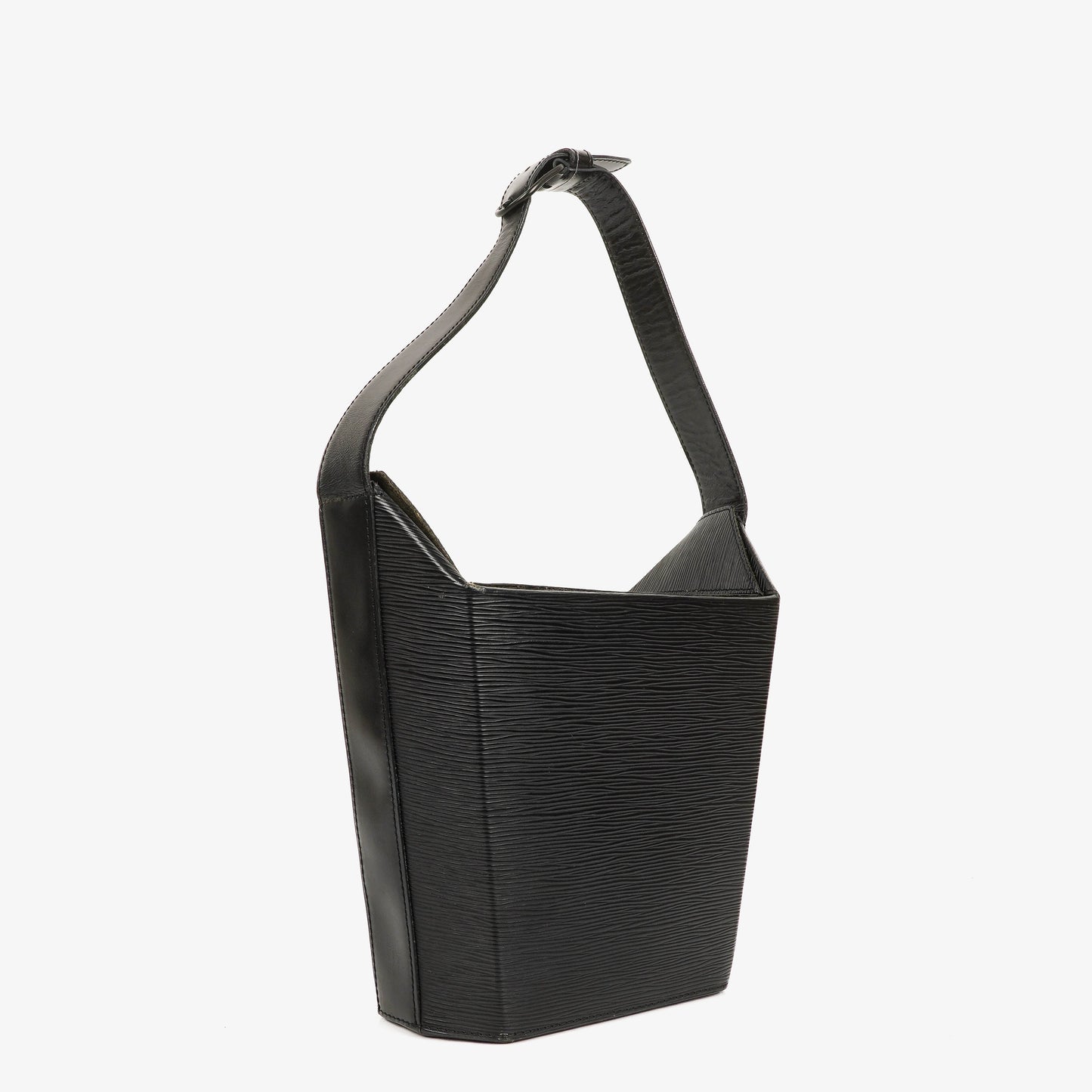 Louis Vuitton Sac Seau Black EPI Leather Bag