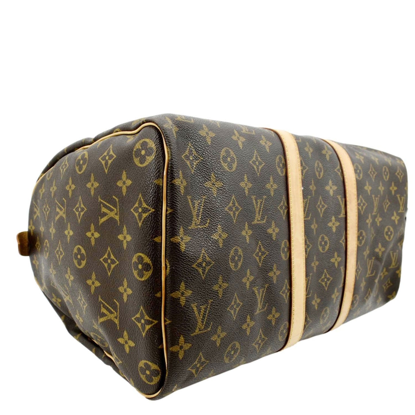 LOUIS VUITTON Keepall 45 Monogram Canvas Travel Bag Brown