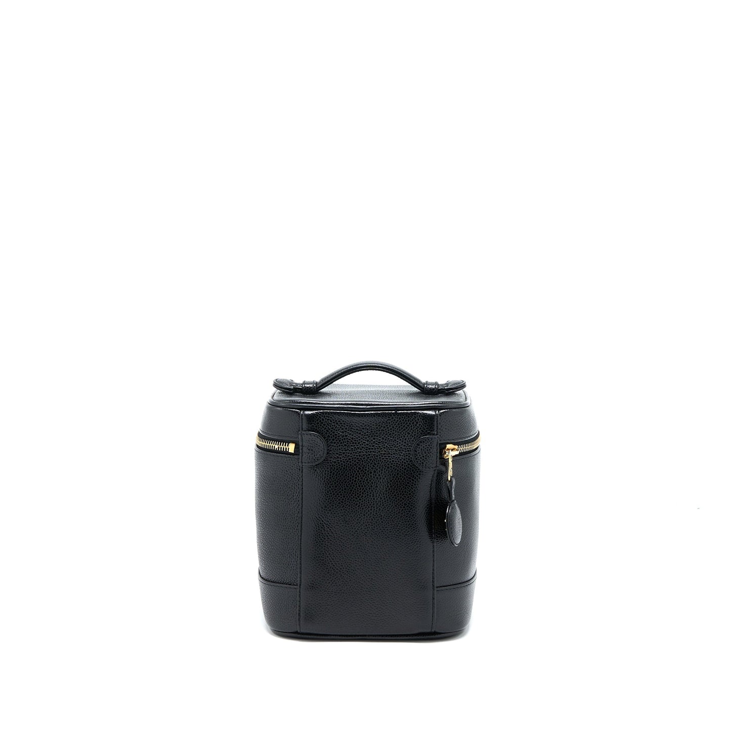Chanel  Vanity Case with Chain Caviar Black