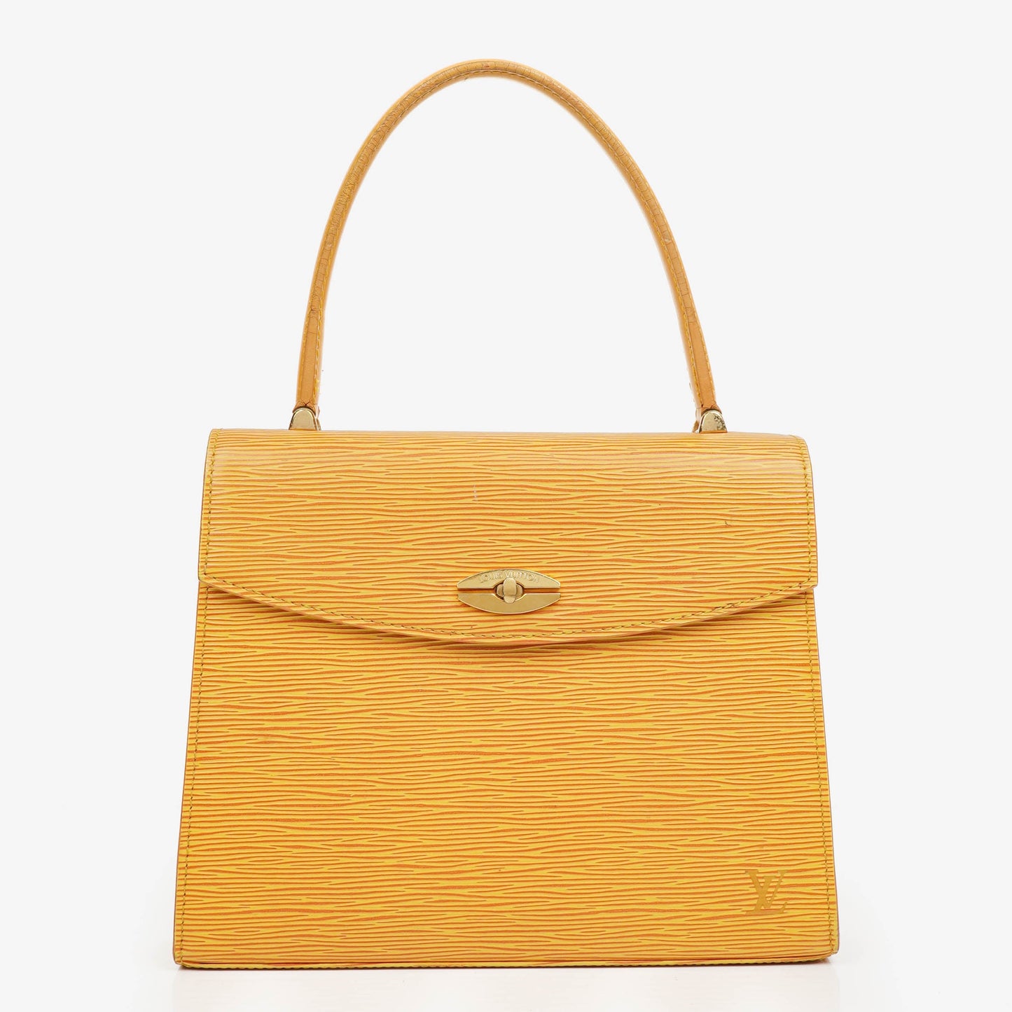 Louis Vuitton Yellow EPI Leather Malesherbes Handbag