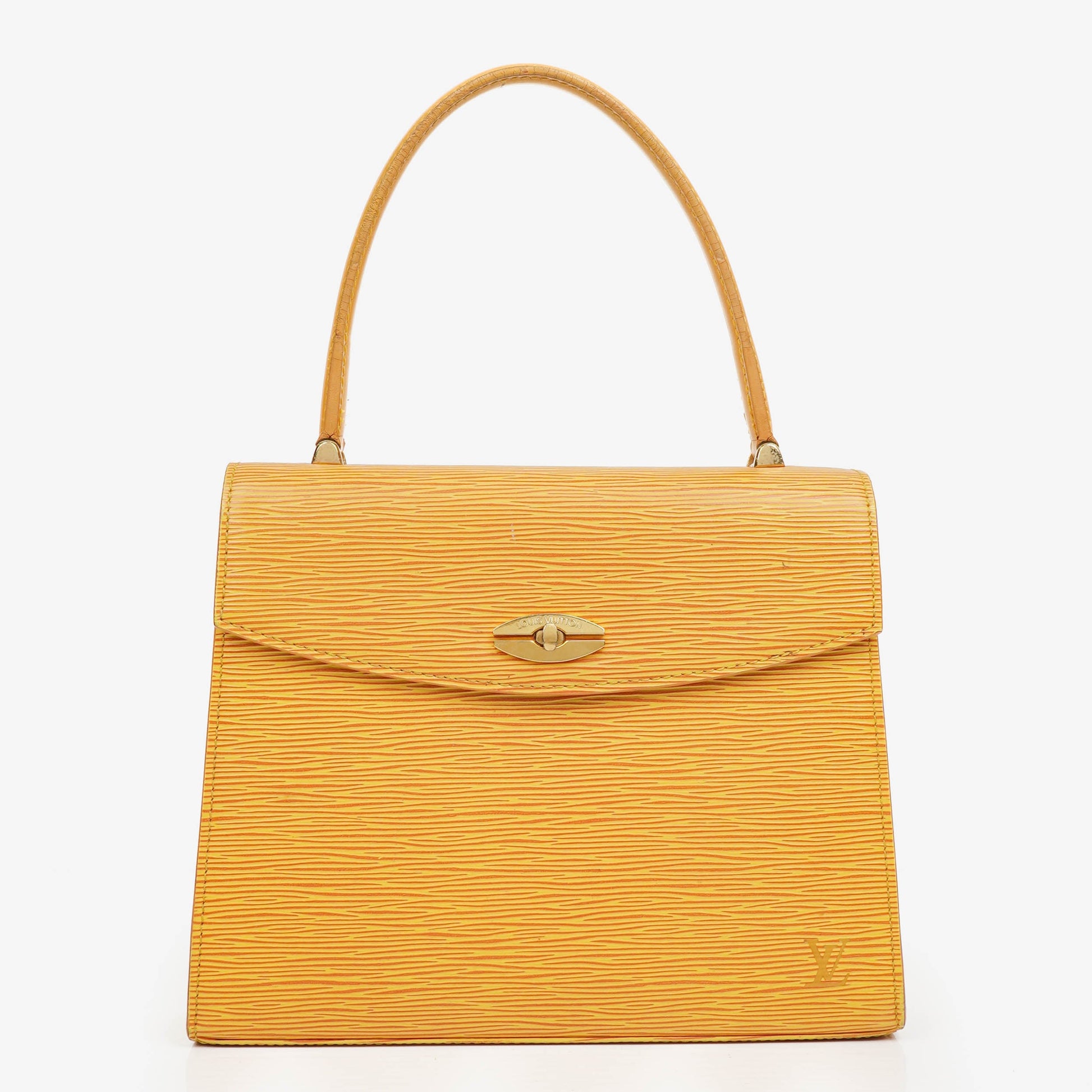 Louis Vuitton Yellow EPI Leather Malesherbes Handbag