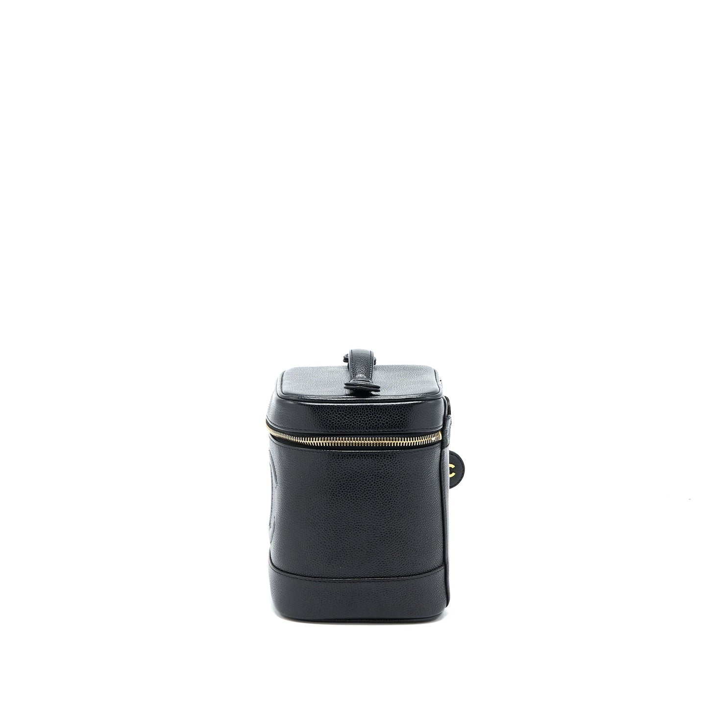 Chanel  Vanity Case with Chain Caviar Black