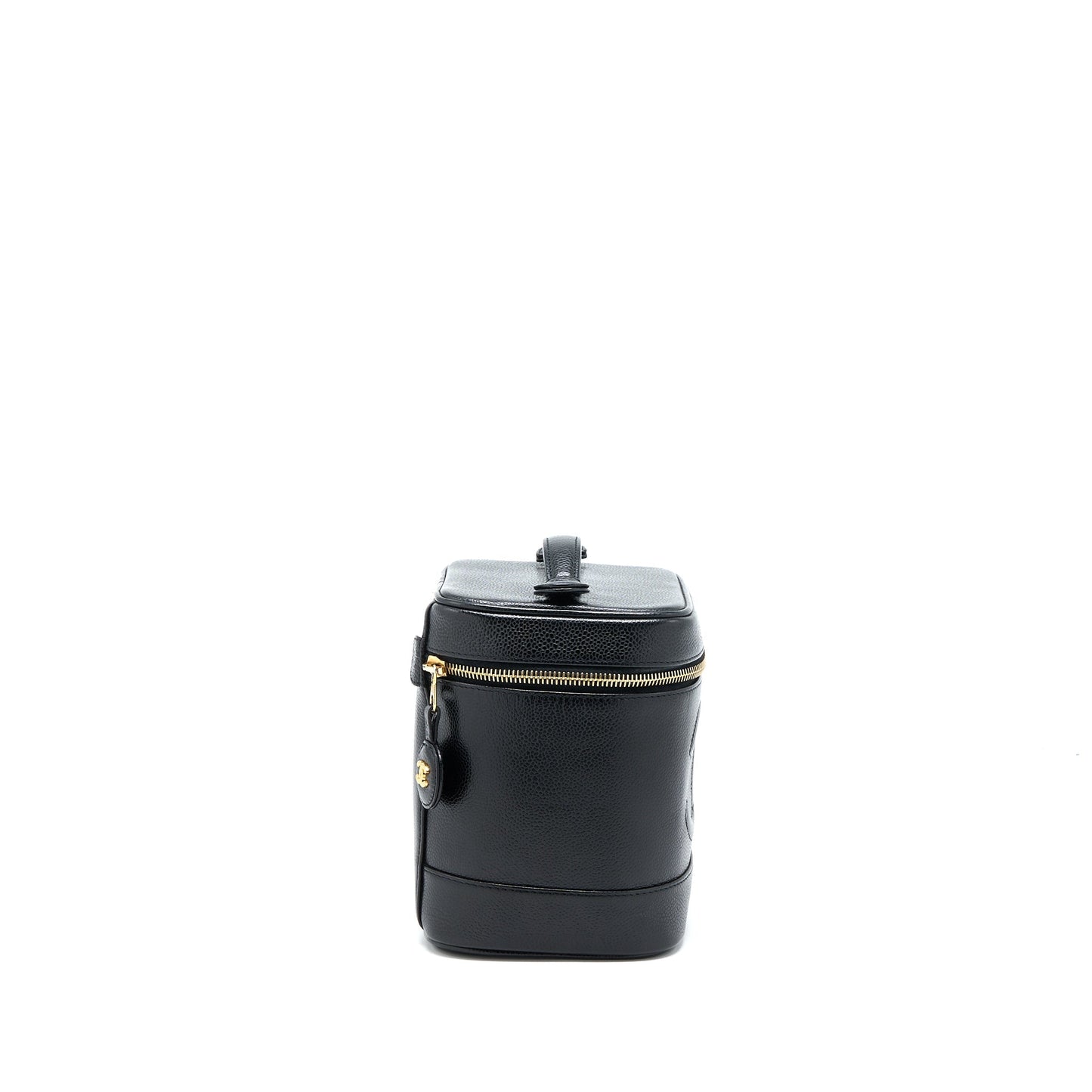 Chanel  Vanity Case with Chain Caviar Black