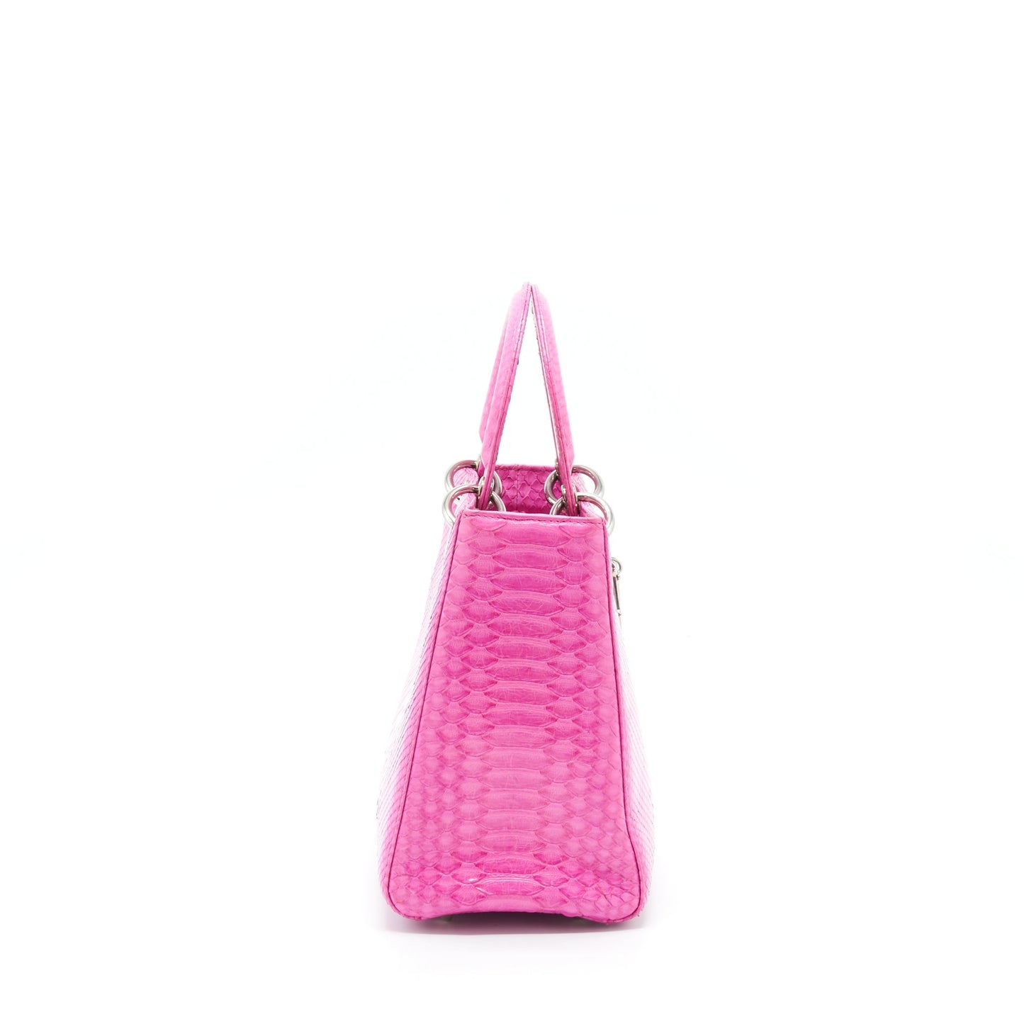Dior Medium Lady Dior Python Pink