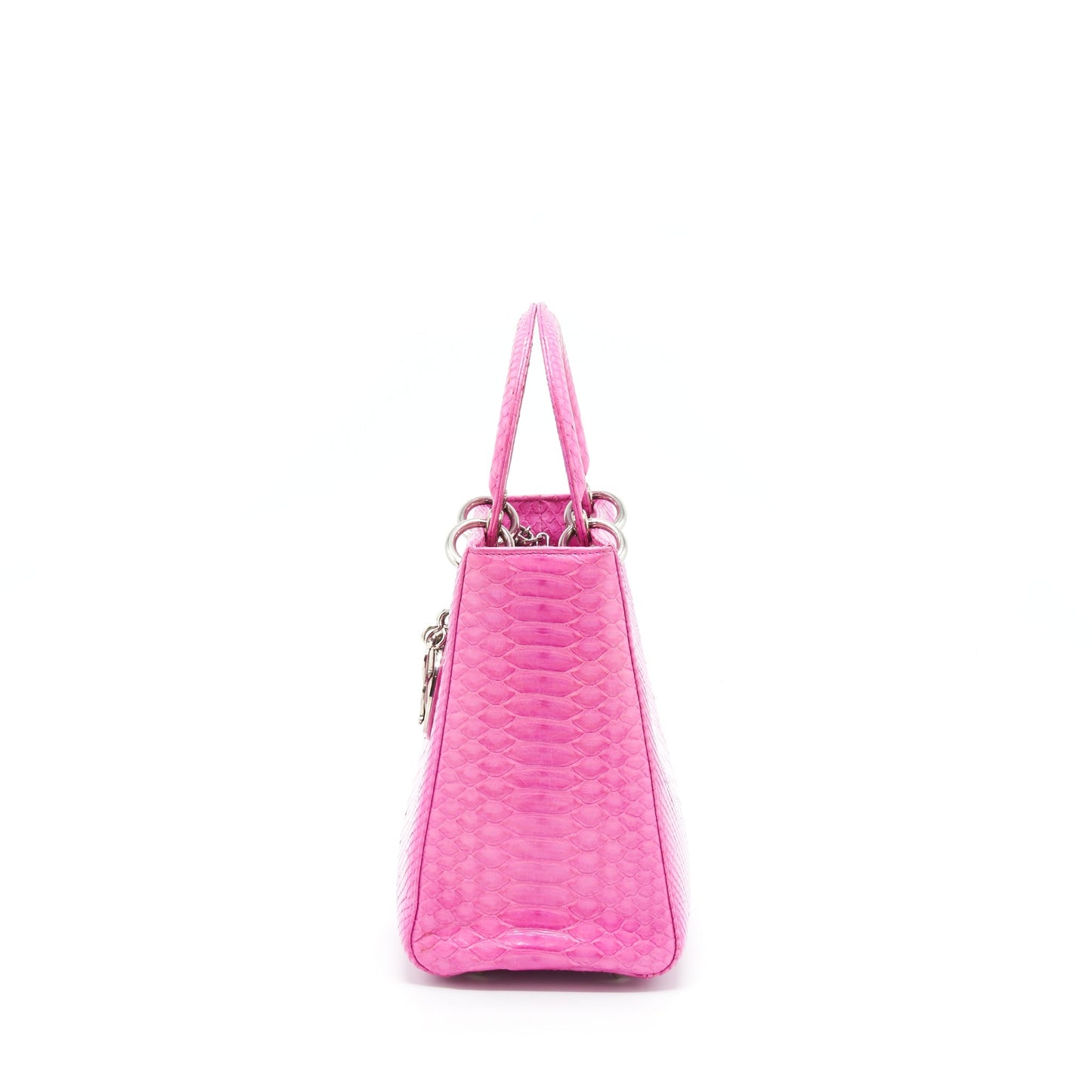 Dior Medium Lady Dior Python Pink