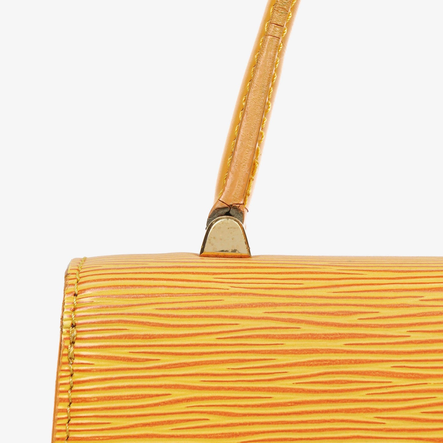 Louis Vuitton Yellow EPI Leather Malesherbes Handbag