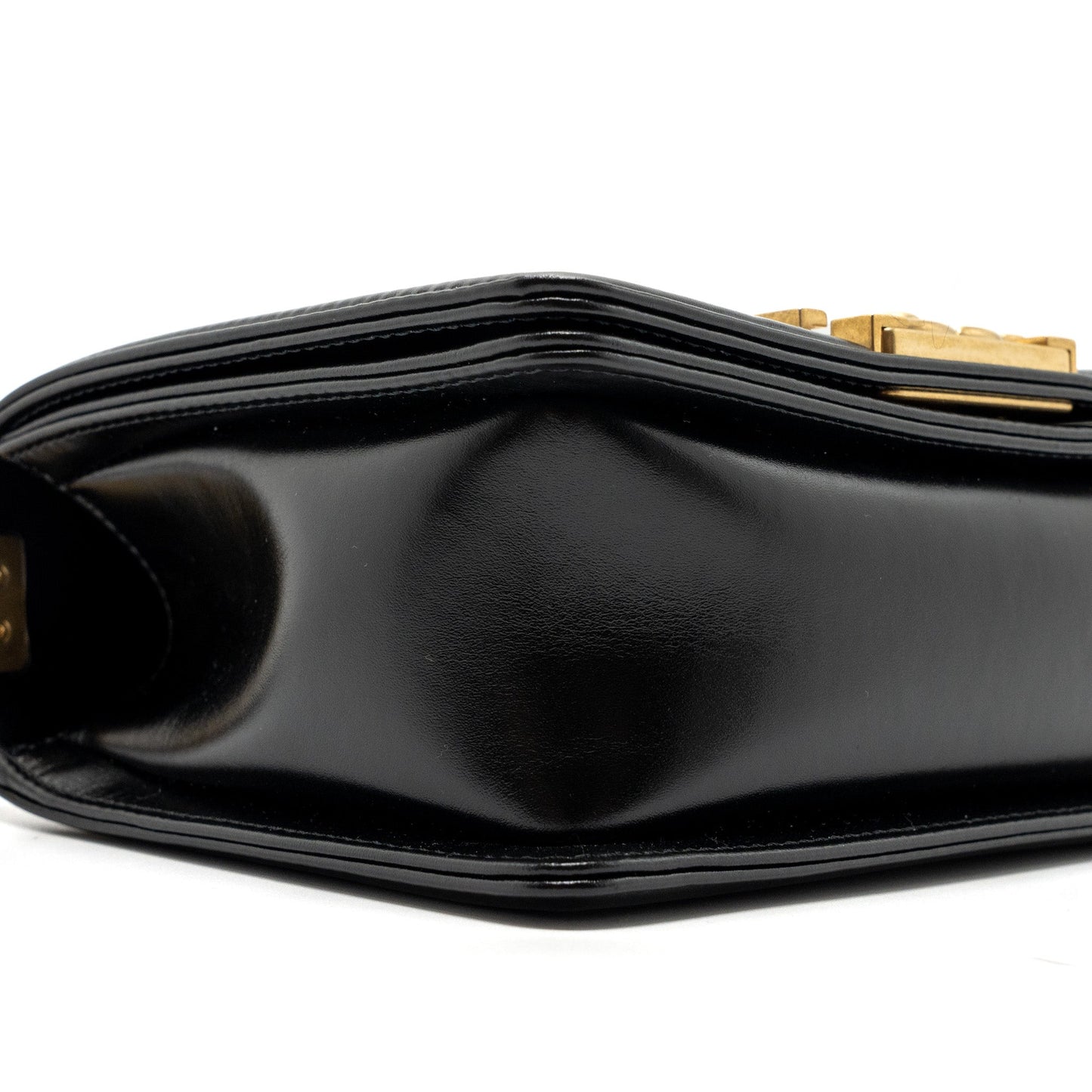 Chanel mini square boy bag limited edition calfskin black  (microchip)