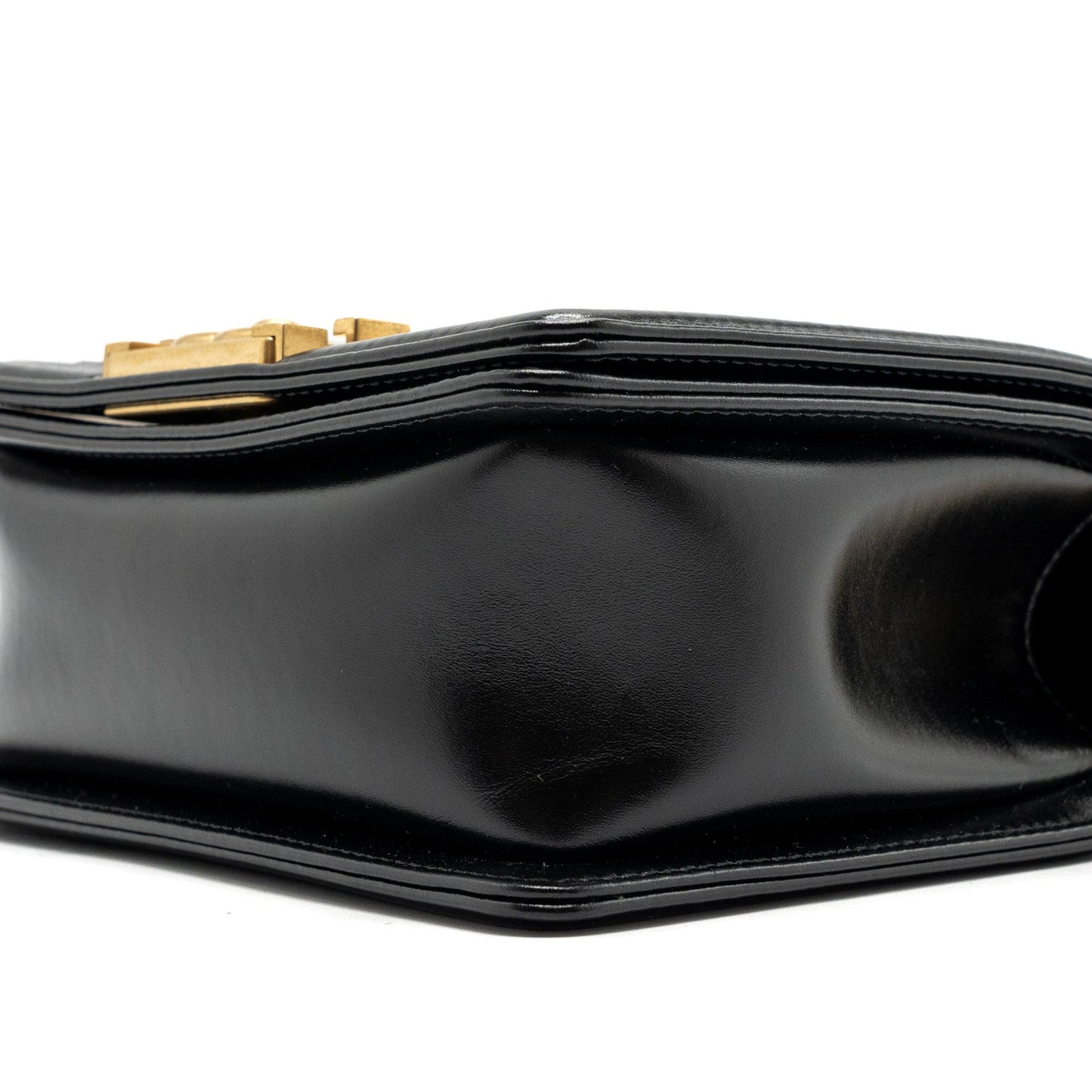 Chanel mini square boy bag limited edition calfskin black  (microchip)
