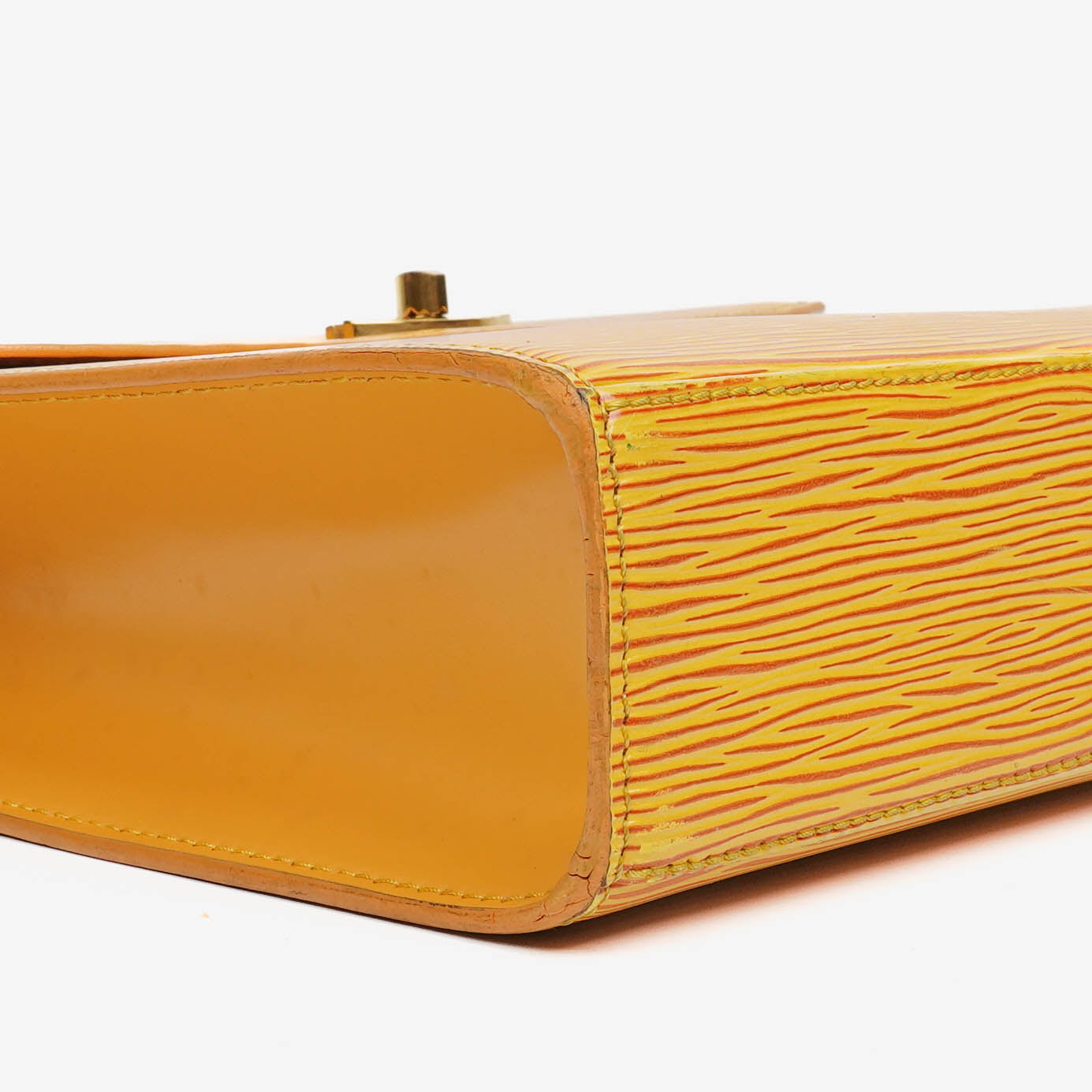 Louis Vuitton Yellow EPI Leather Malesherbes Handbag