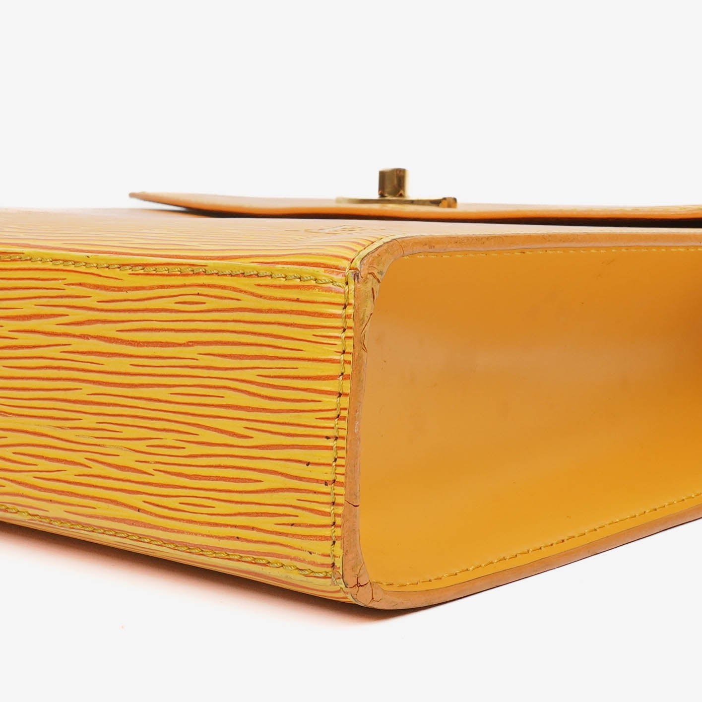 Louis Vuitton Yellow EPI Leather Malesherbes Handbag