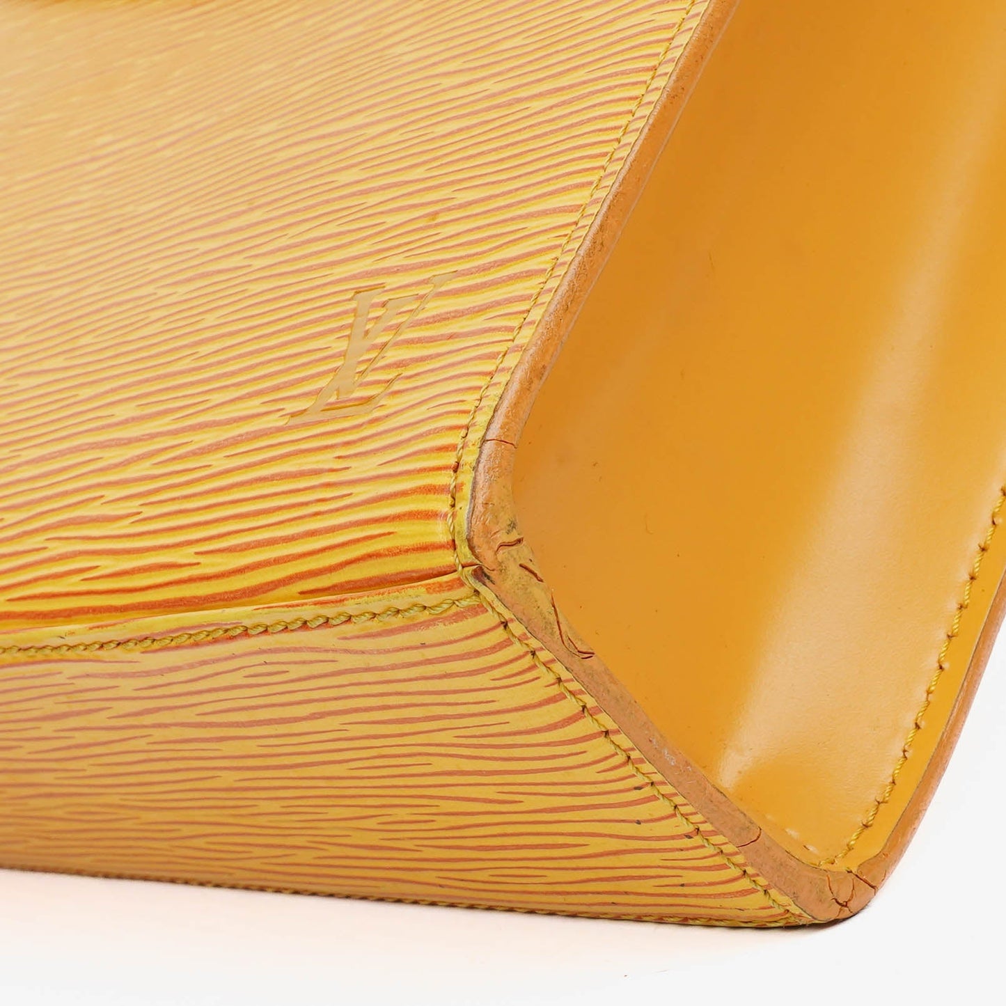 Louis Vuitton Yellow EPI Leather Malesherbes Handbag