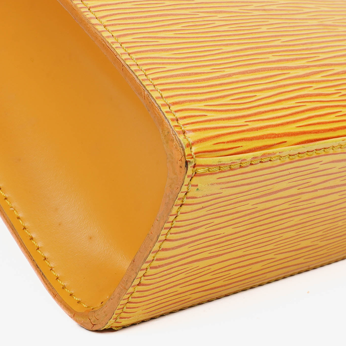 Louis Vuitton Yellow EPI Leather Malesherbes Handbag