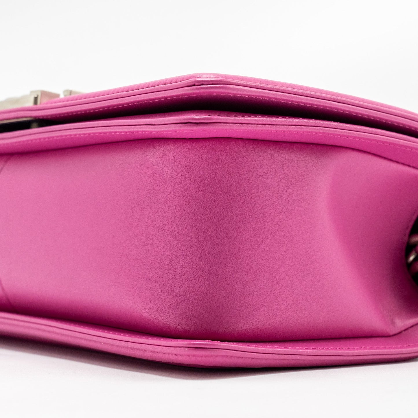 Chanel Medium Boy Flap Bag Python Pink Brushed