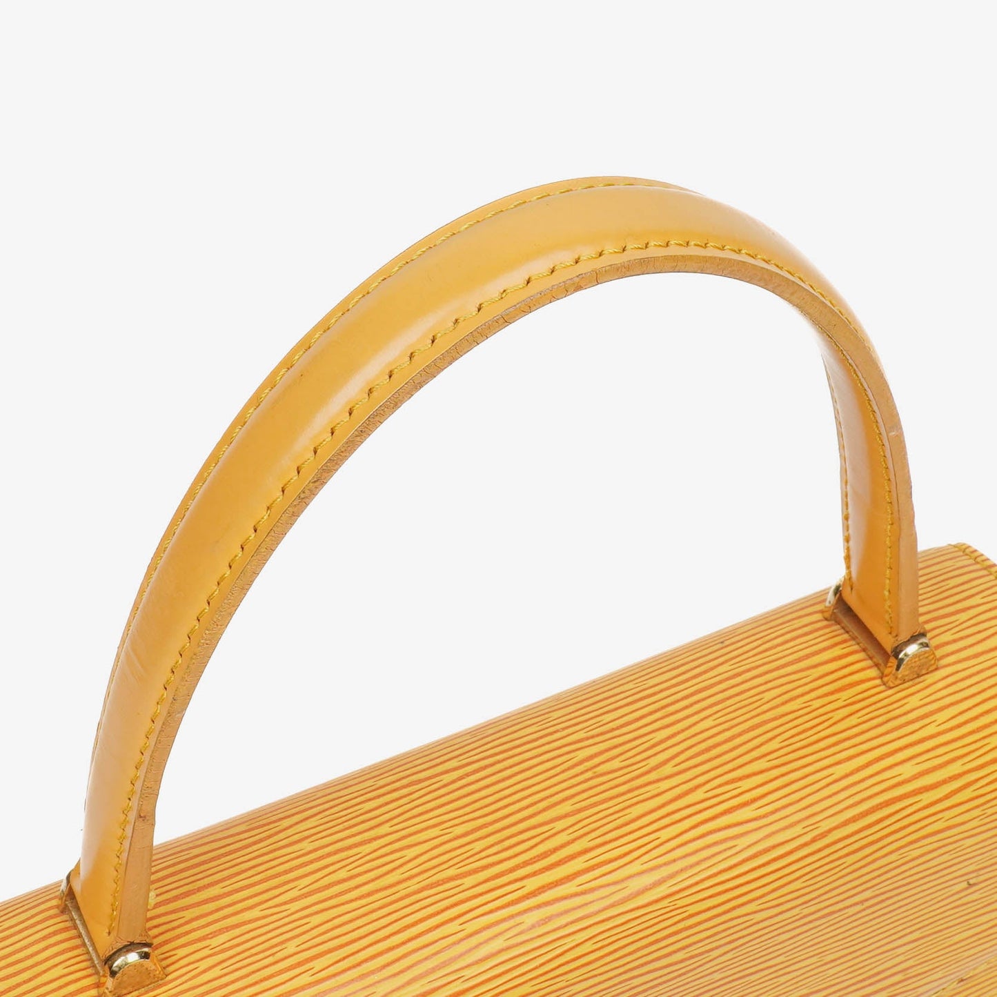 Louis Vuitton Yellow EPI Leather Malesherbes Handbag