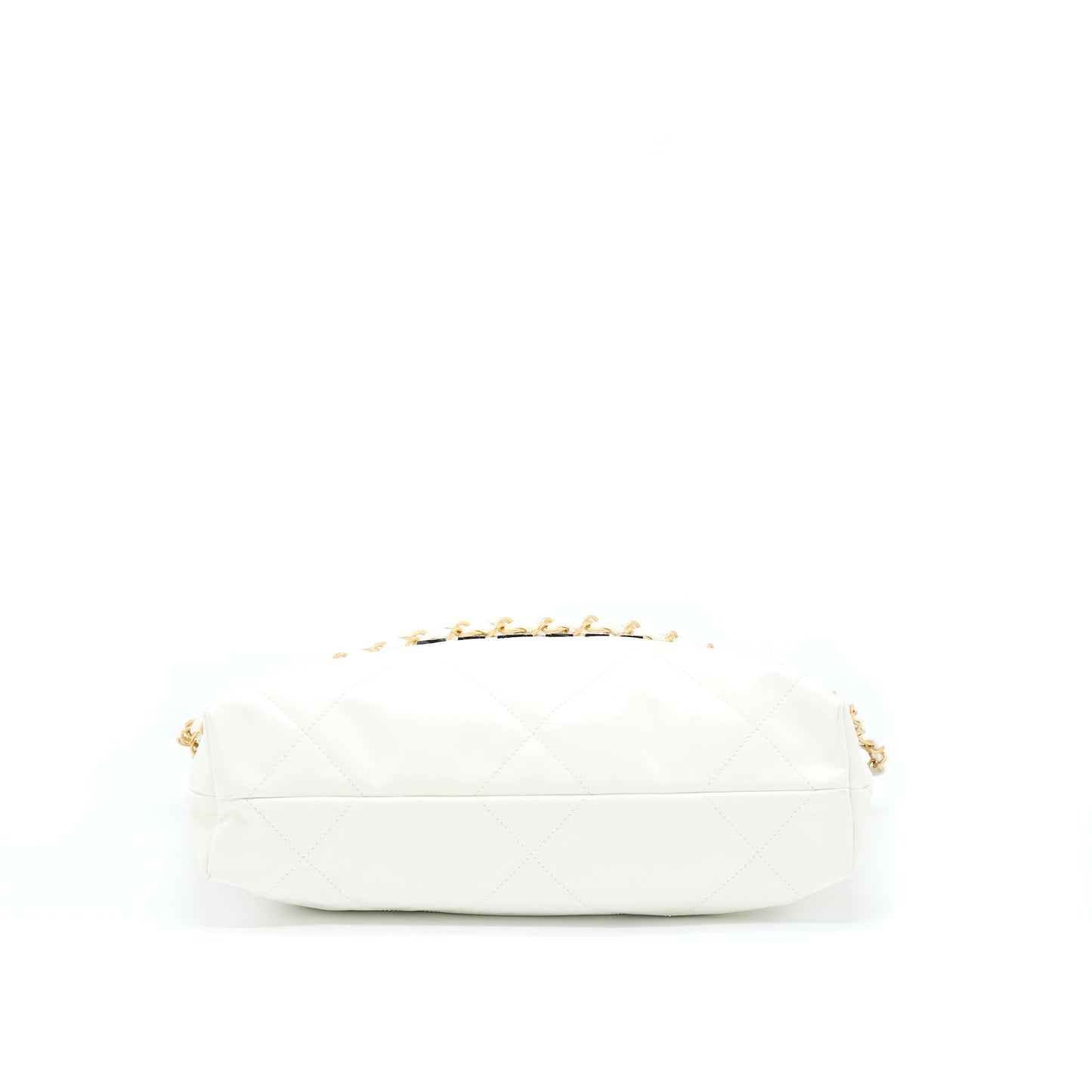 Chanel Small 22 Bag Shiny Calfskin White