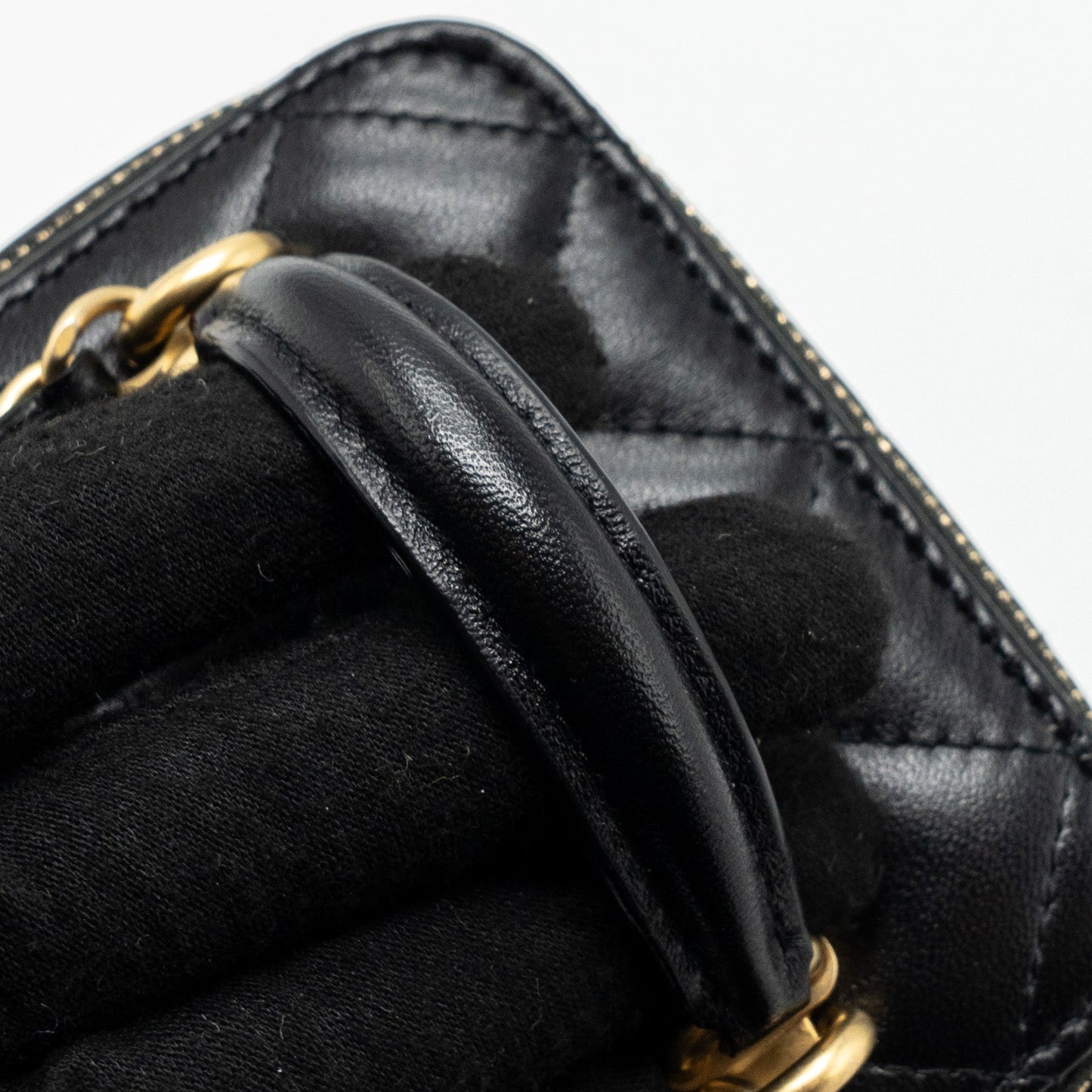 Chanel Top Handle Mini Vanity Lambskin Black