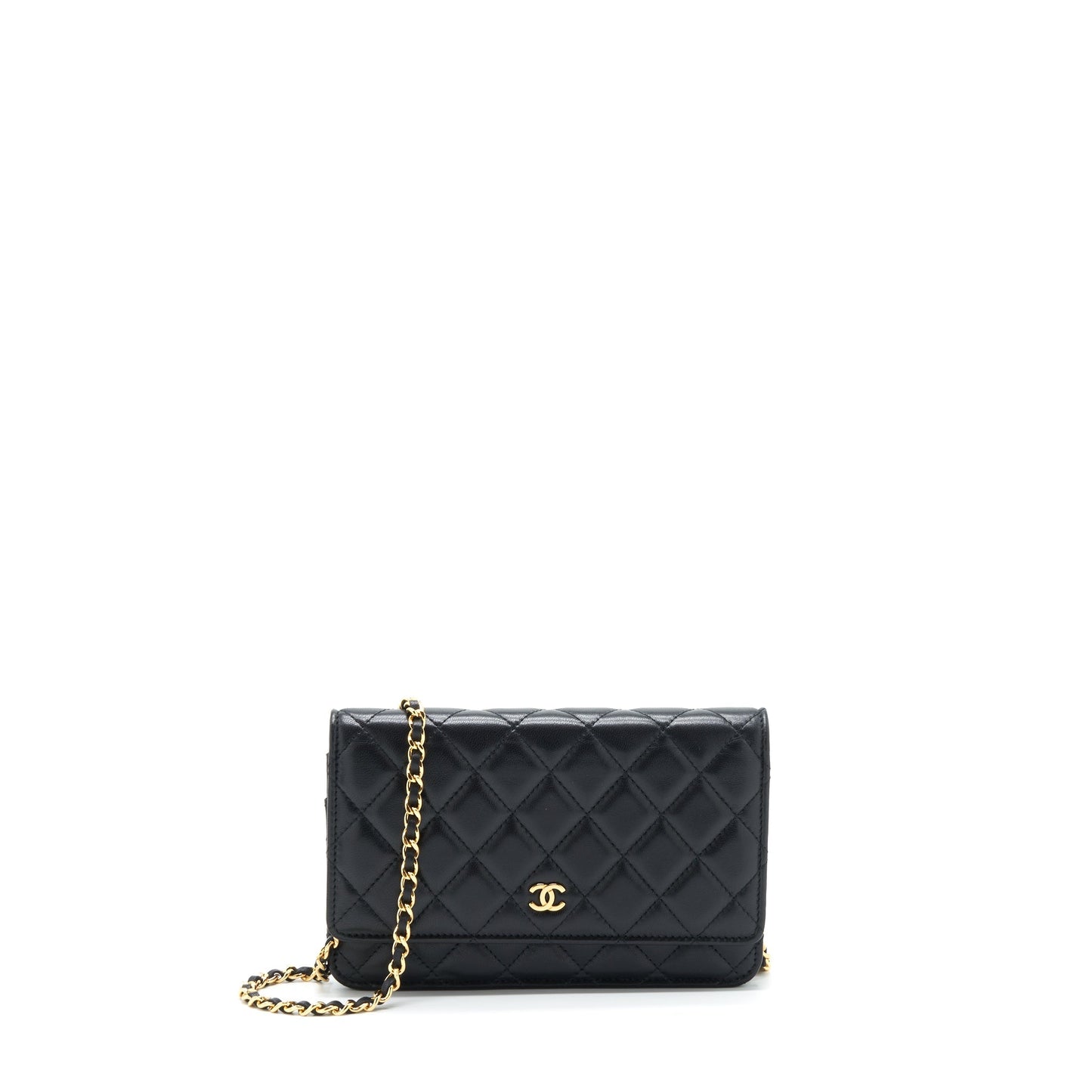 Chanel Classic Wallet On Chains Lambskin Black