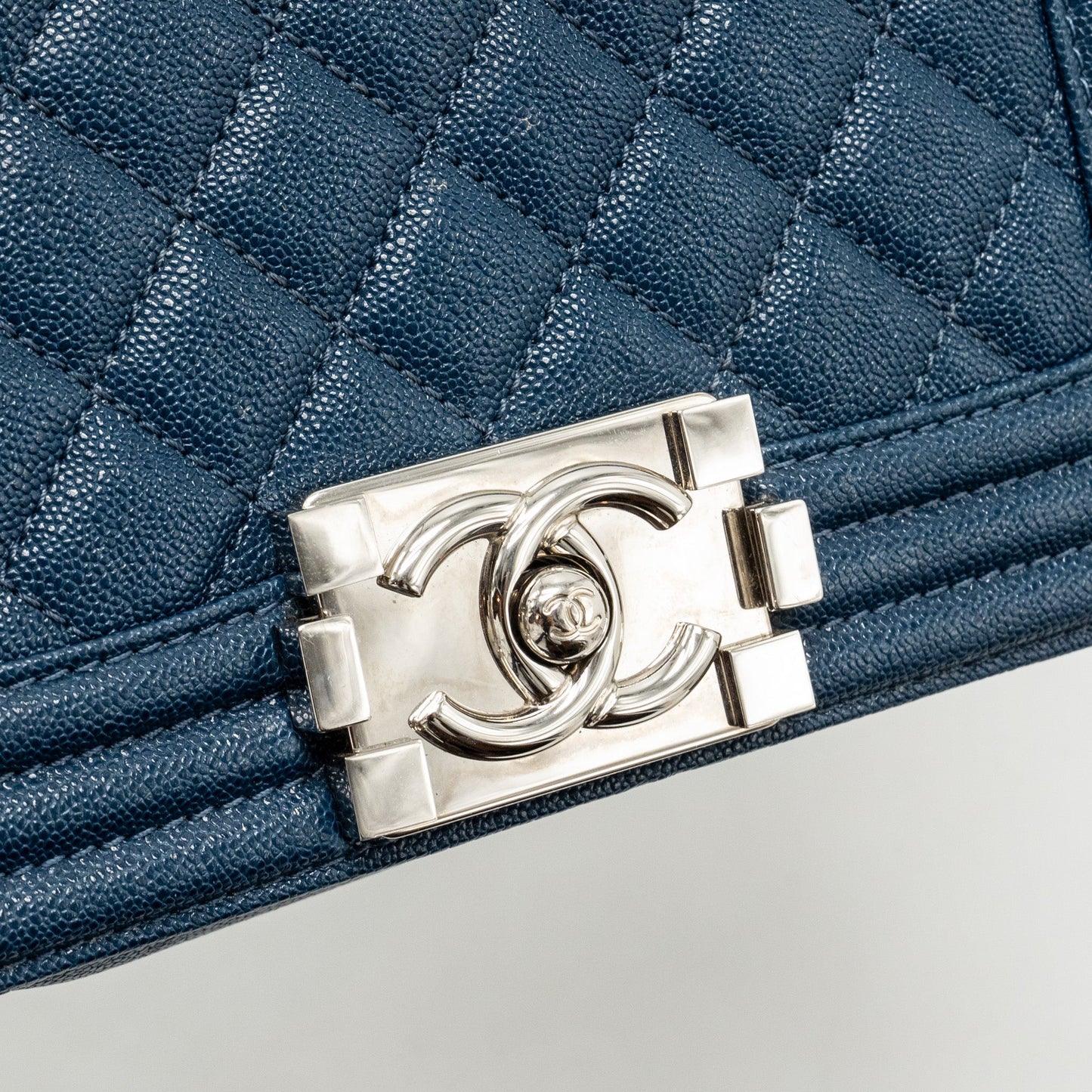 Chanel Small Boy Bag Caviar Navy