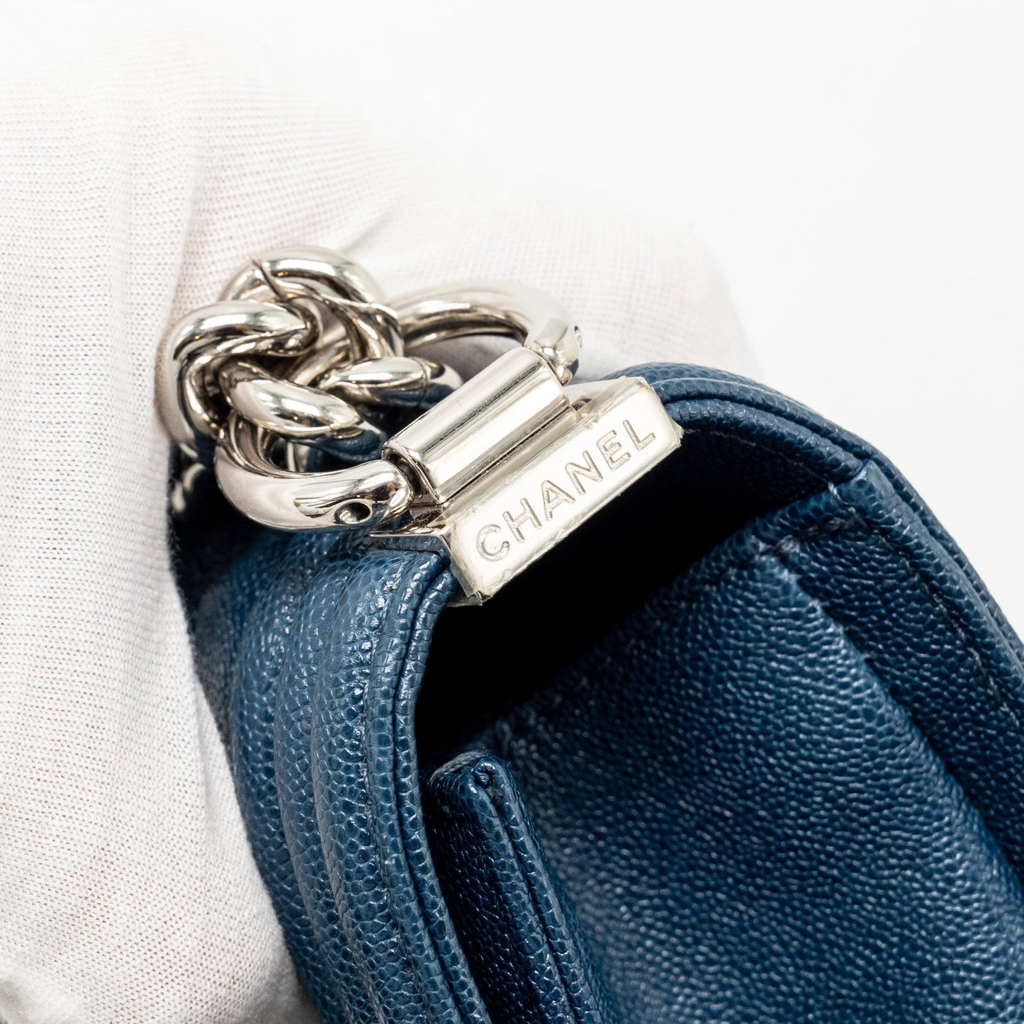 Chanel Small Boy Bag Caviar Navy