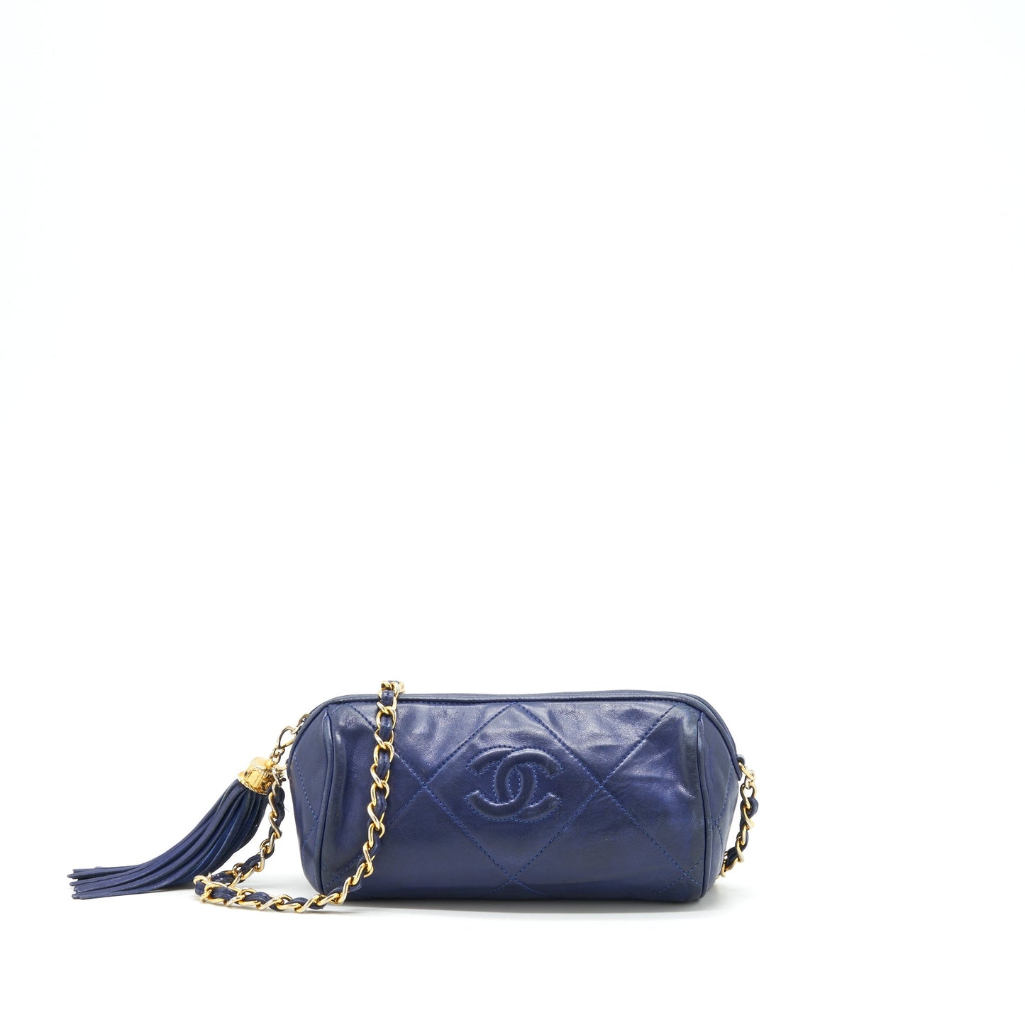 Chanel  Barrel Bag Lambskin Navy