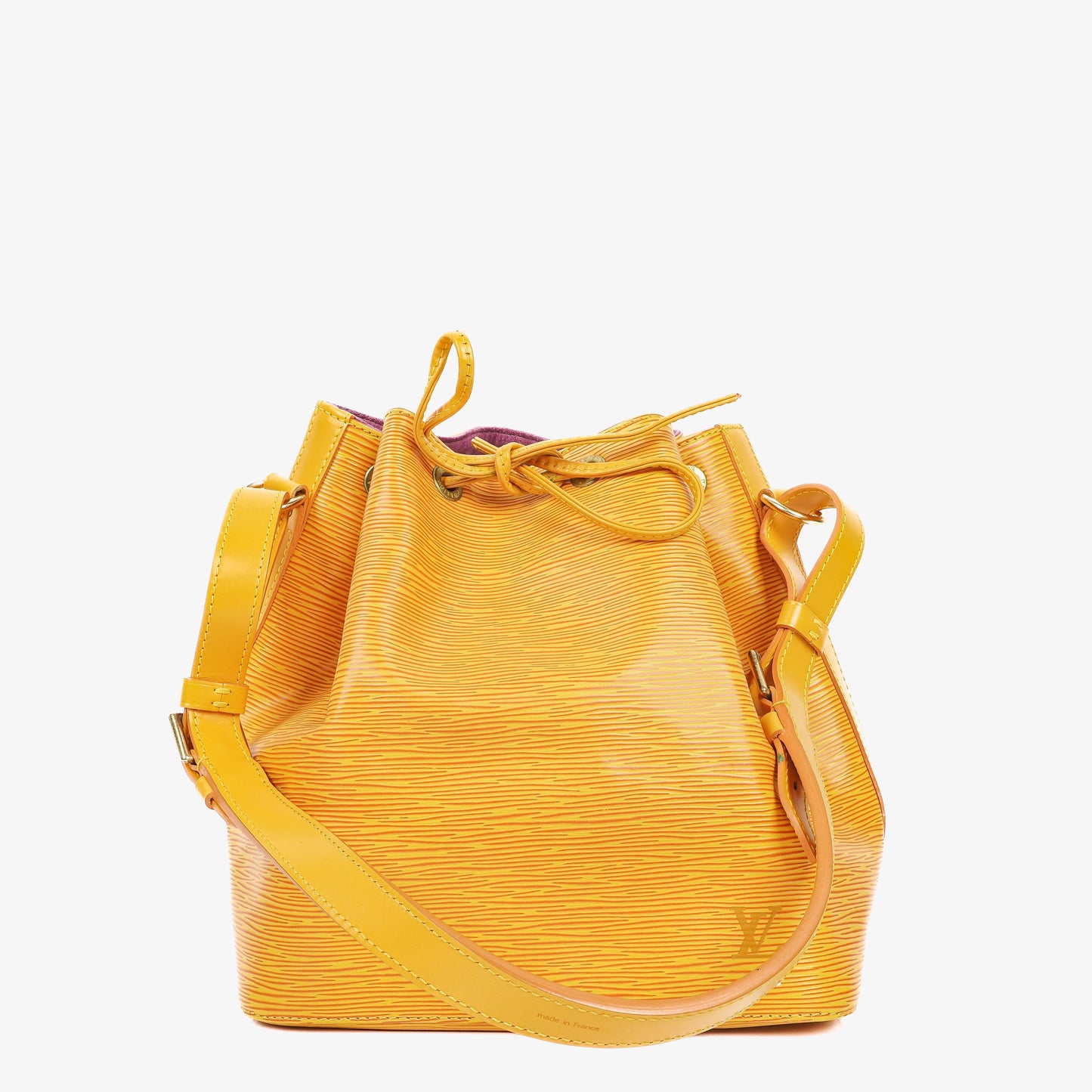 Louis Vuitton Petit Noe Yellow EPI Leather Shoulder Bag