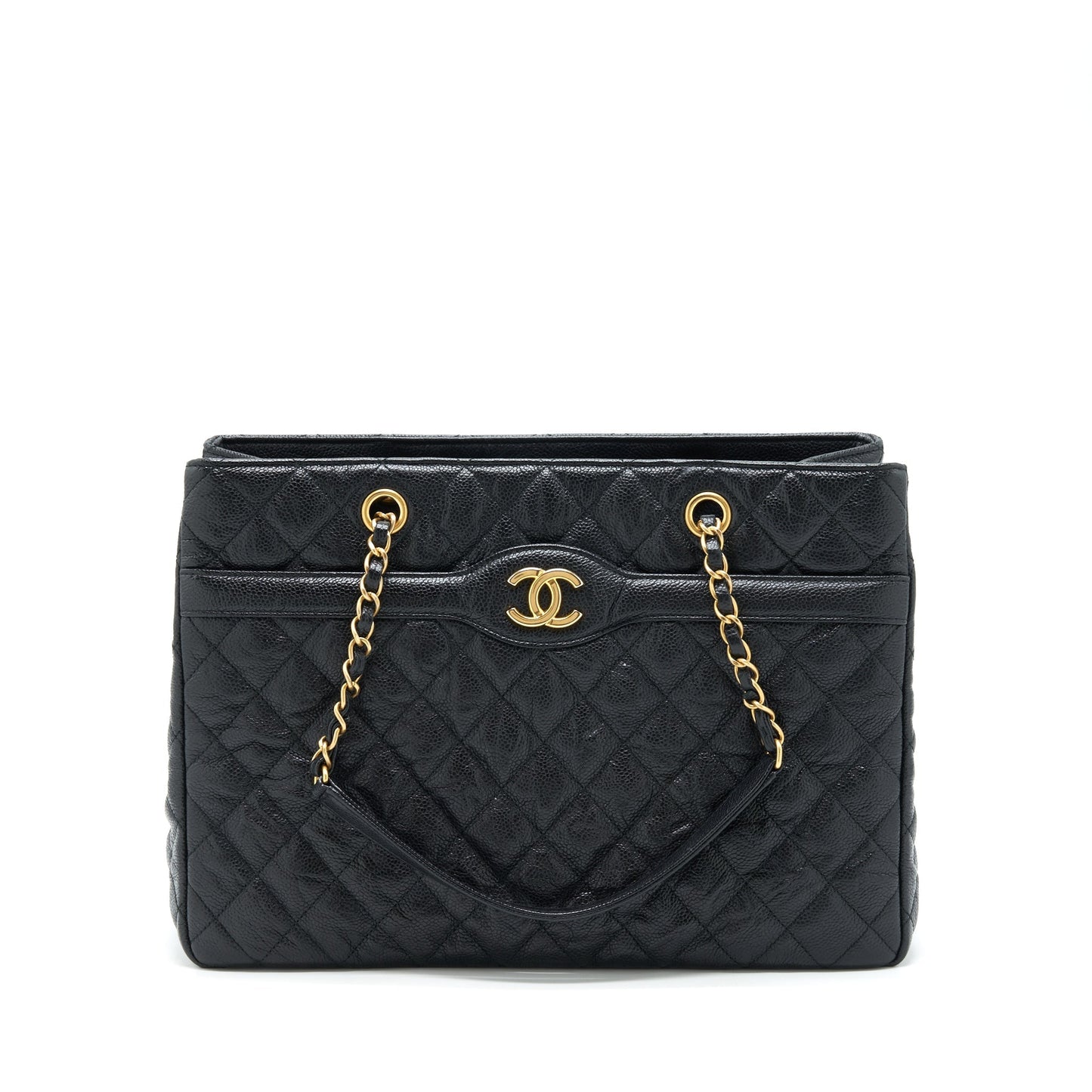 Chanel Shopping Tote Bag Caviar Black