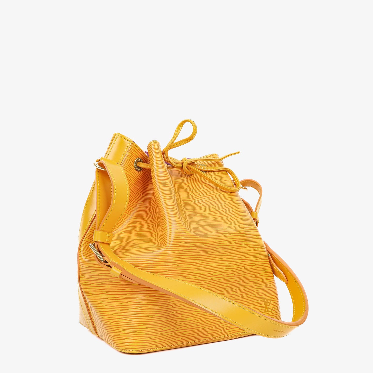 Louis Vuitton Petit Noe Yellow EPI Leather Shoulder Bag