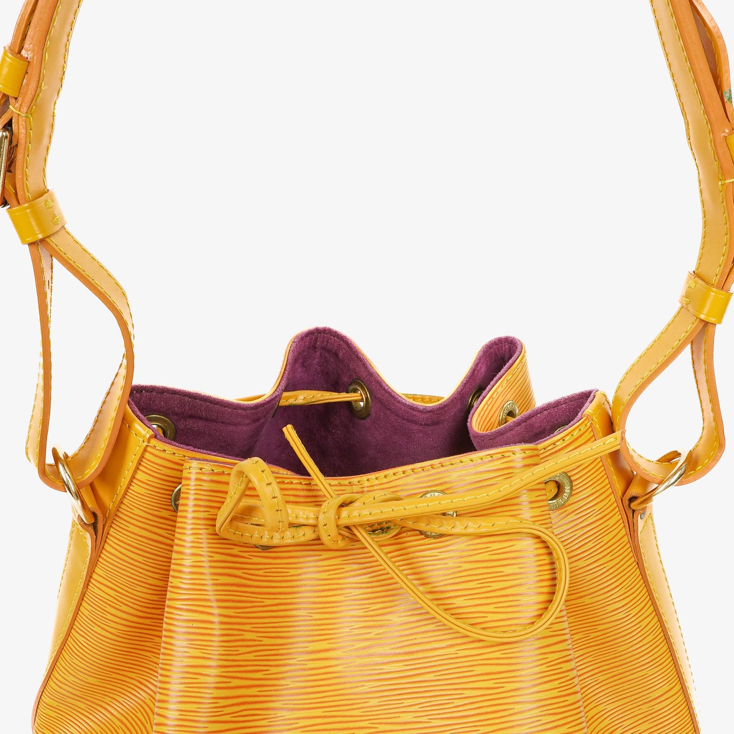 Louis Vuitton Petit Noe Yellow EPI Leather Shoulder Bag