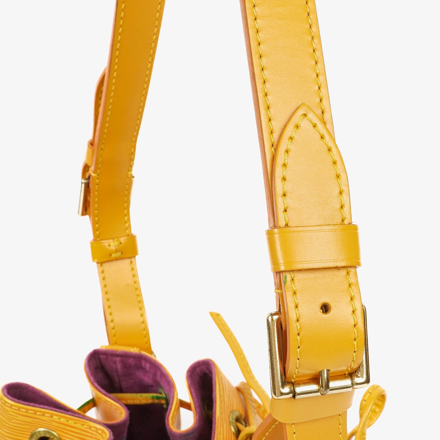 Louis Vuitton Petit Noe Yellow EPI Leather Shoulder Bag