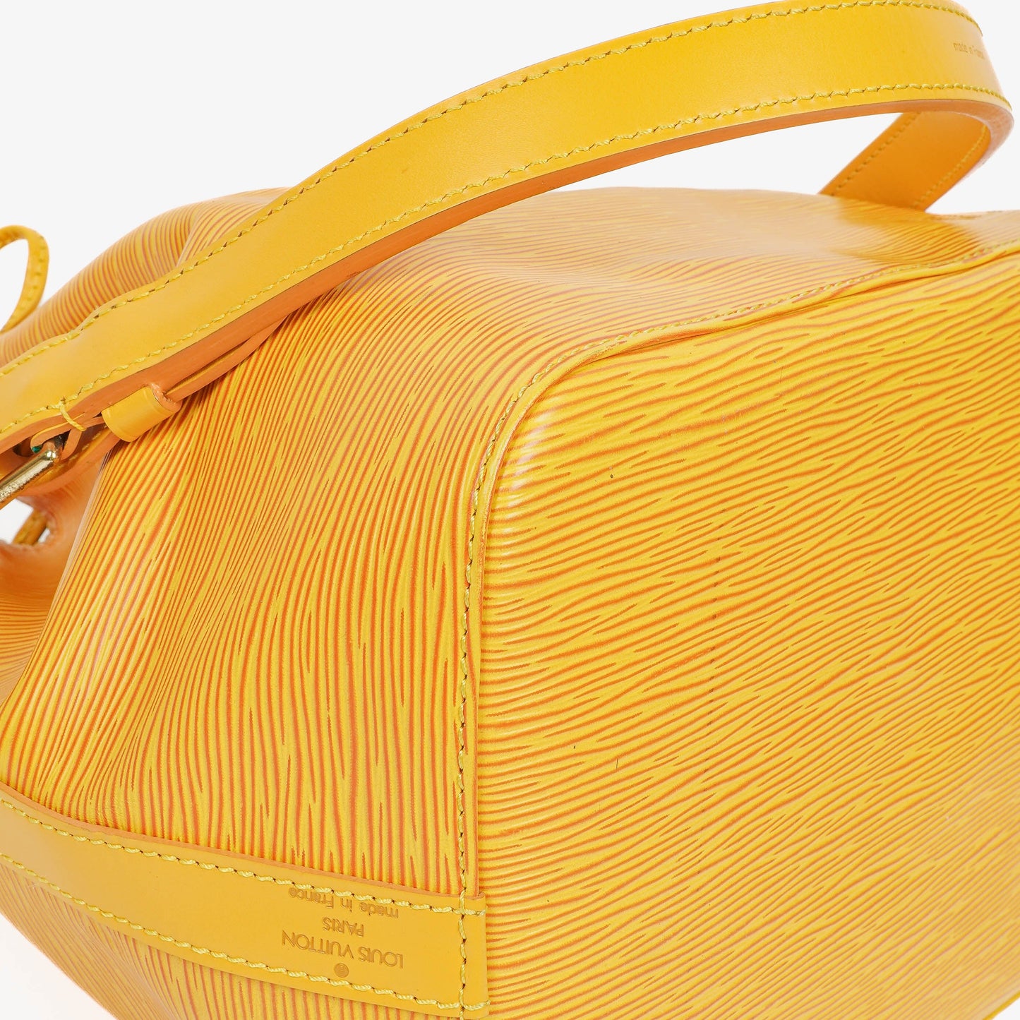 Louis Vuitton Petit Noe Yellow EPI Leather Shoulder Bag