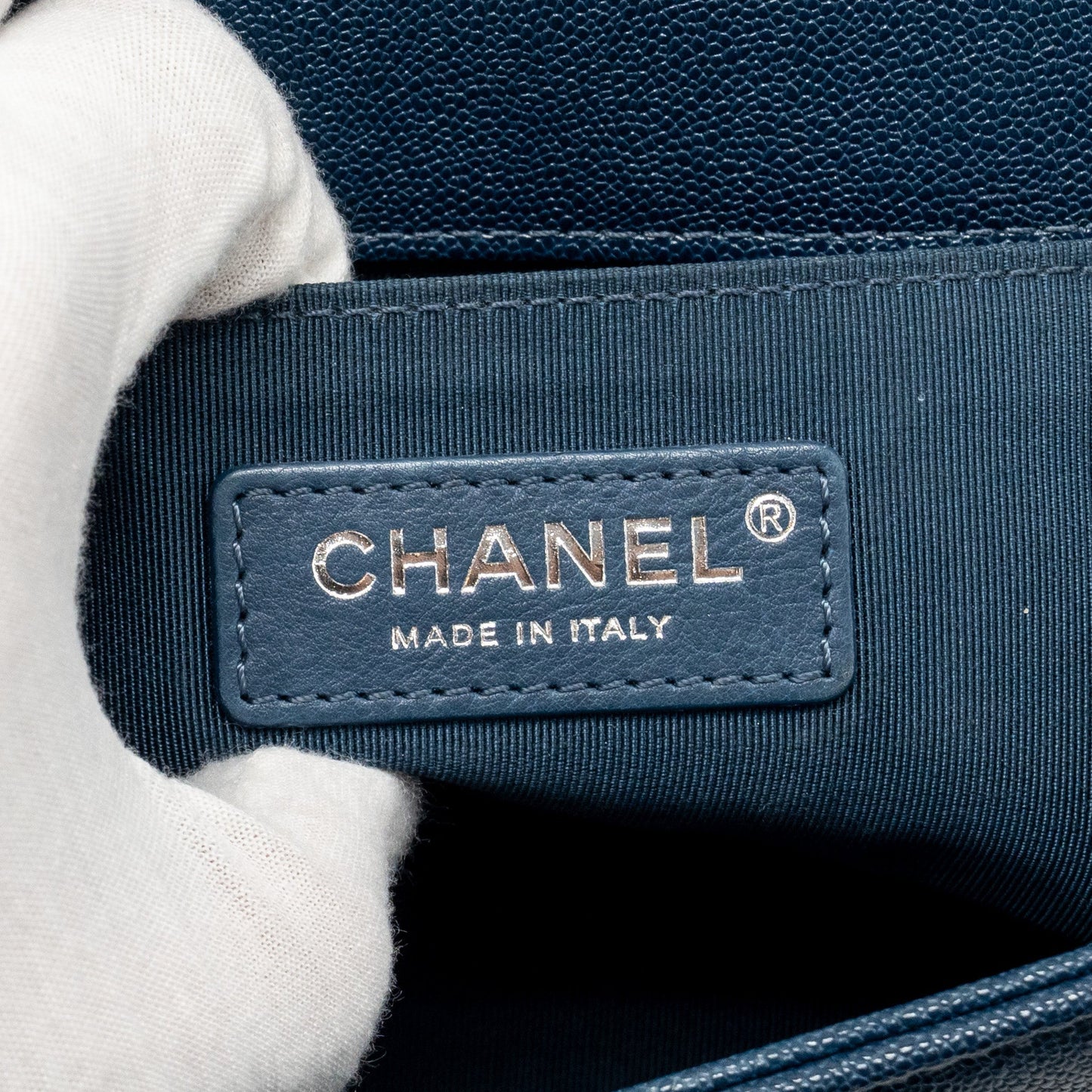 Chanel Small Boy Bag Caviar Navy