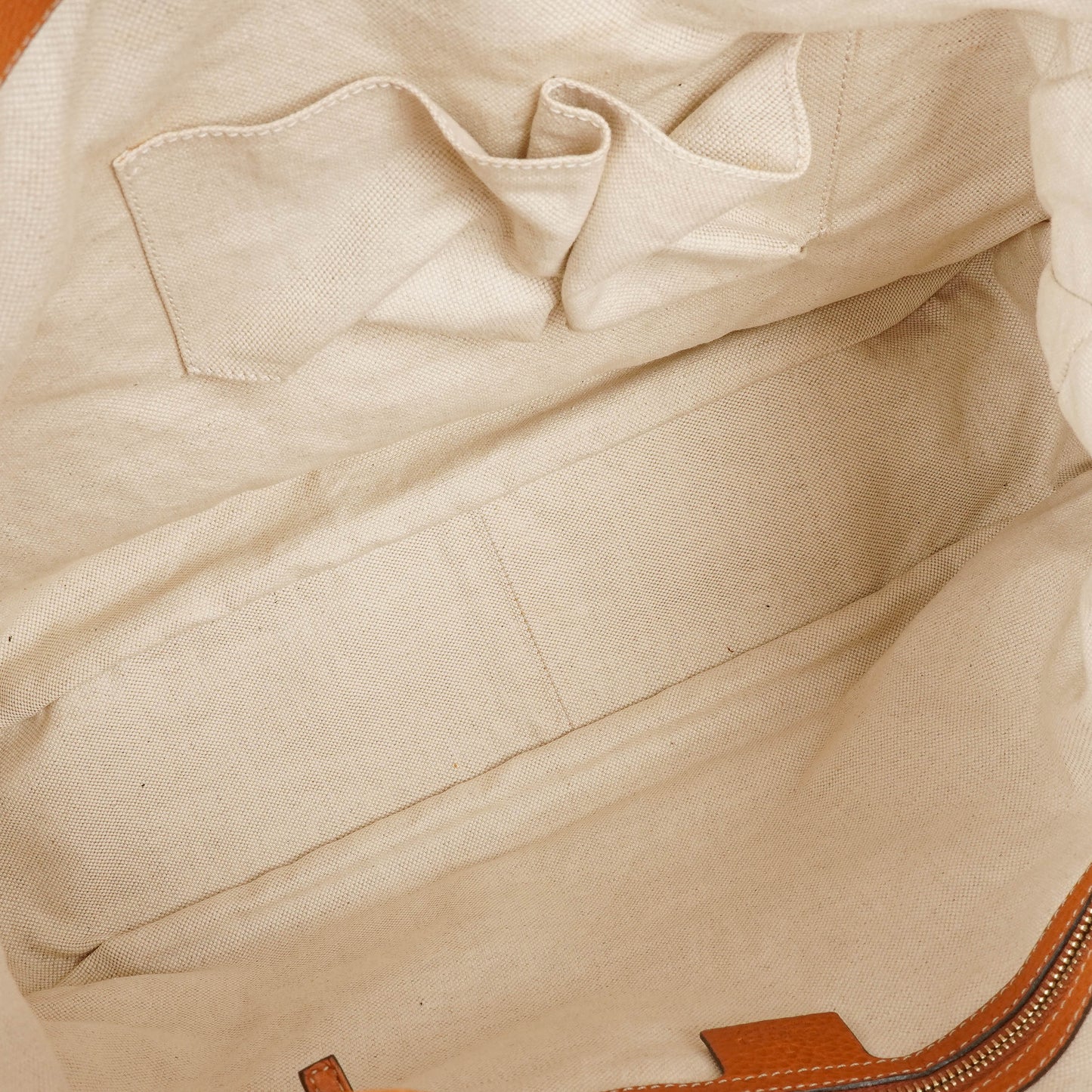 Gucci Web Striped Brown Lerahter Hobo Bag