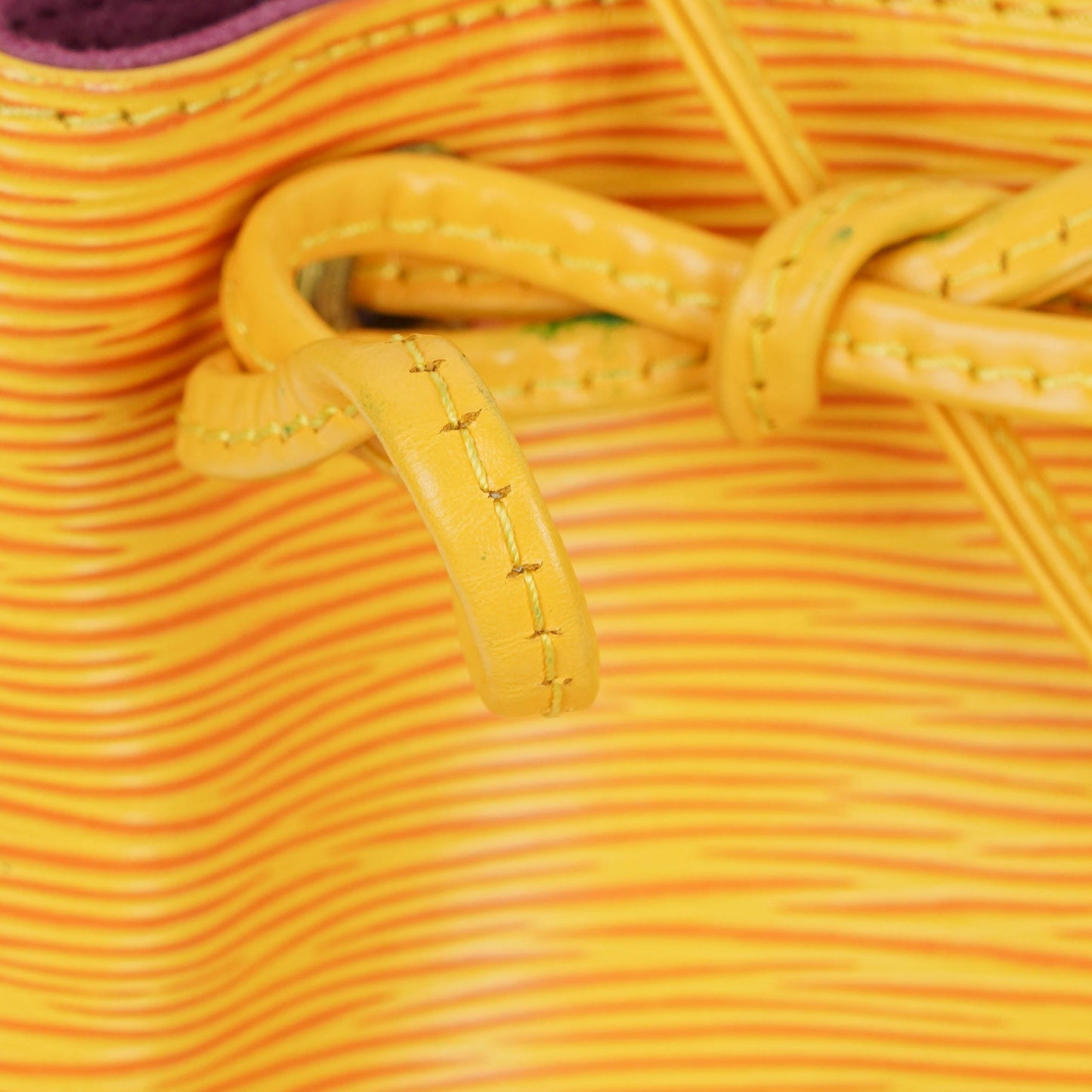 Louis Vuitton Petit Noe Yellow EPI Leather Shoulder Bag