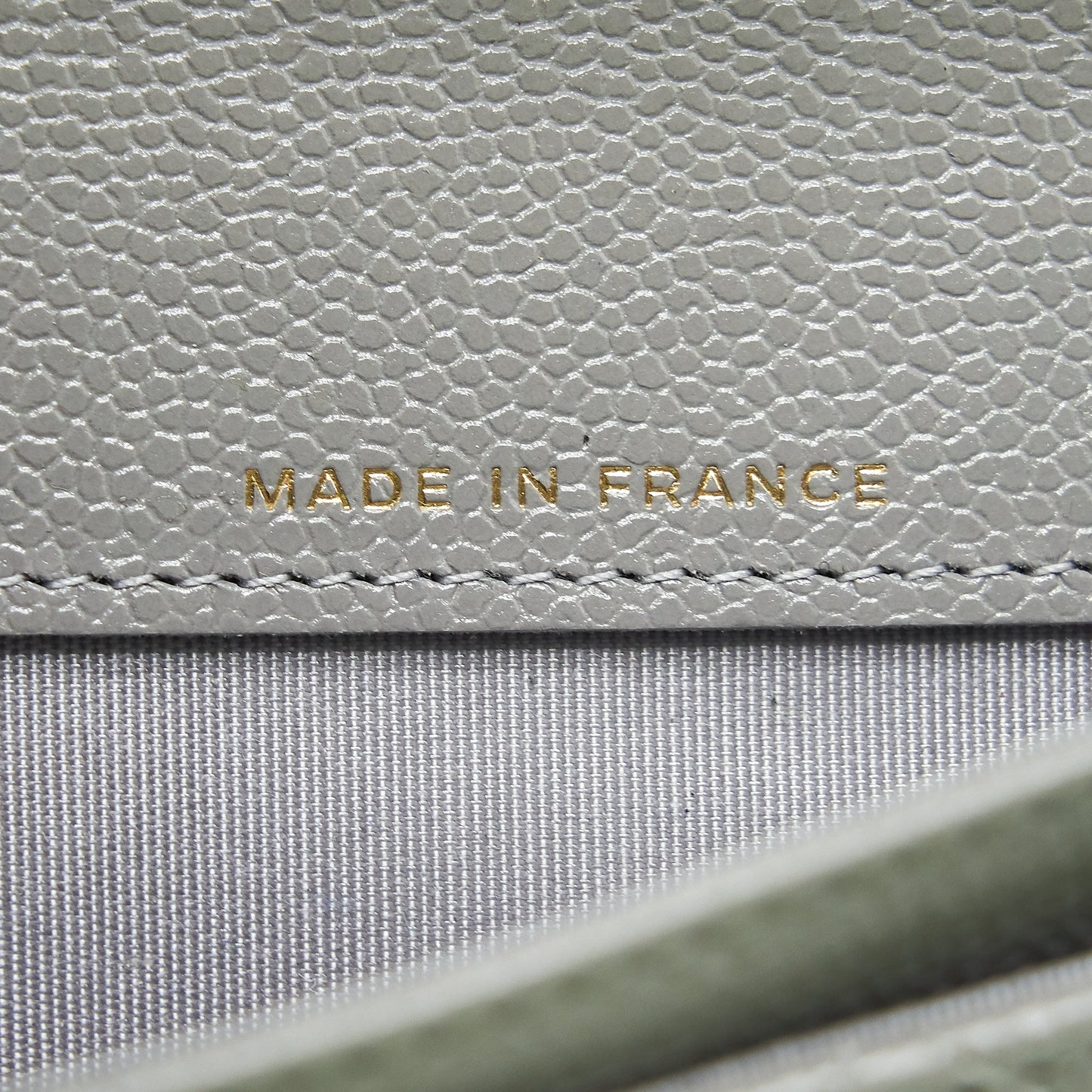 Chanel Boy Flap card holder Caviar light Grey L
