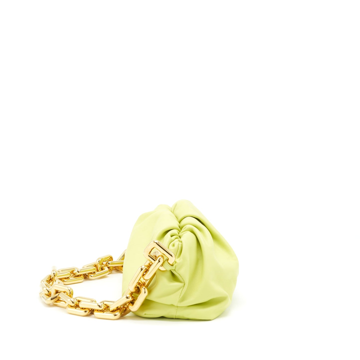 Bottega Veneta Chain Pouch Calfskin Light Green