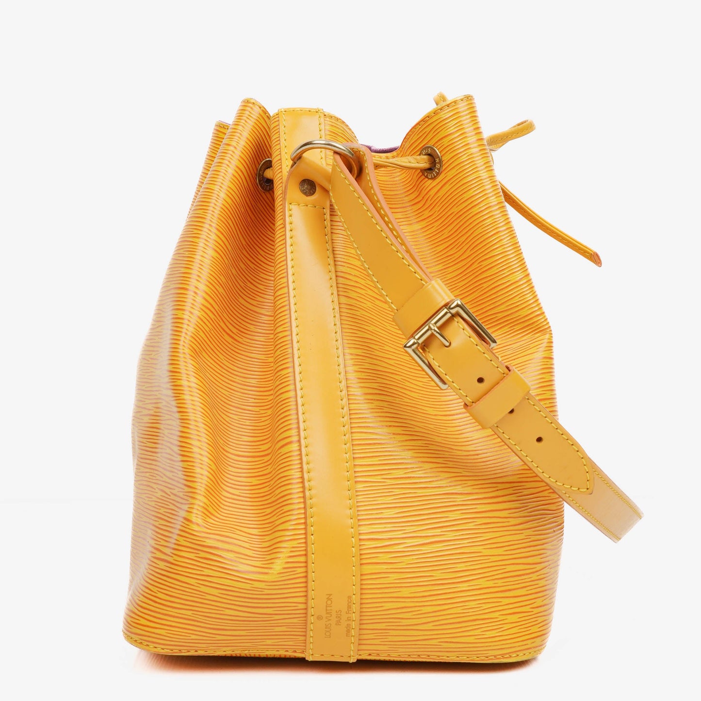 Louis Vuitton Petit Noe Yellow EPI Leather Shoulder Bag