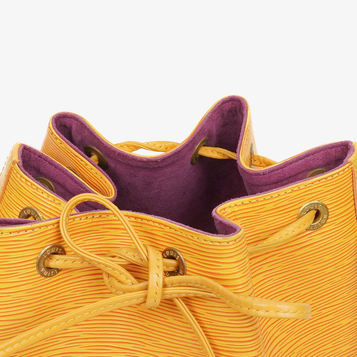 Louis Vuitton Petit Noe Yellow EPI Leather Shoulder Bag