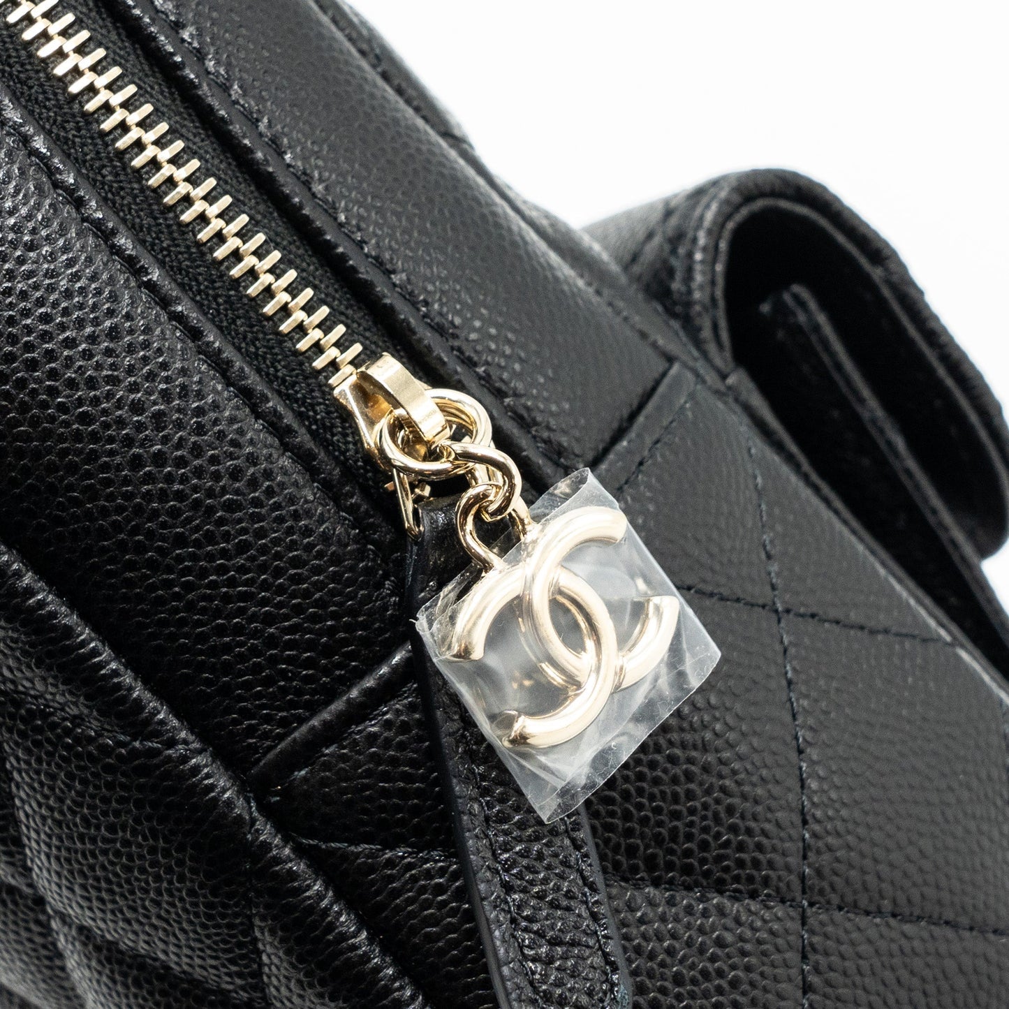 Chanel 24c Mini Backpack/Crossbody Bag Caviar Black L (Microchip)