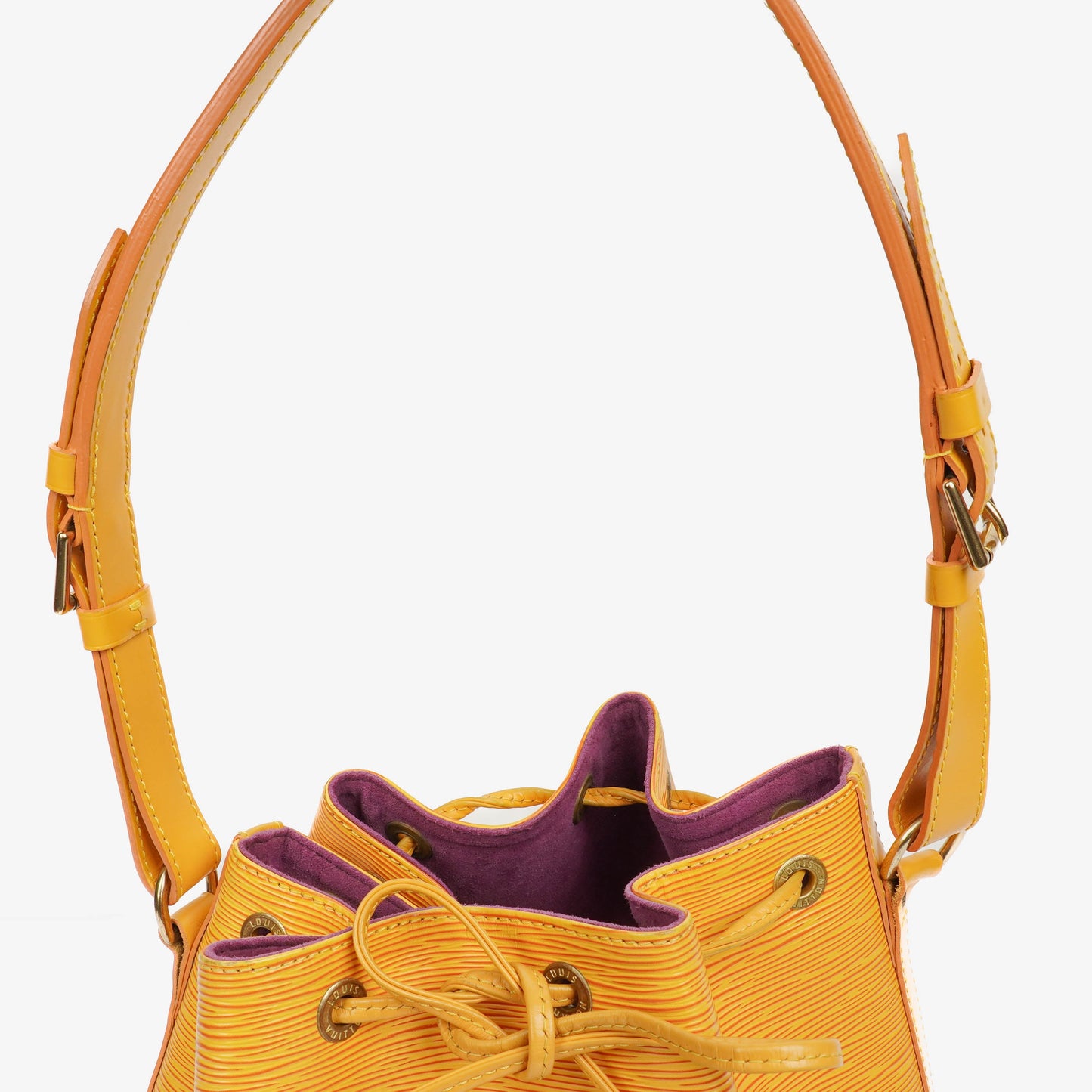 Louis Vuitton Petit Noe Yellow EPI Leather Shoulder Bag