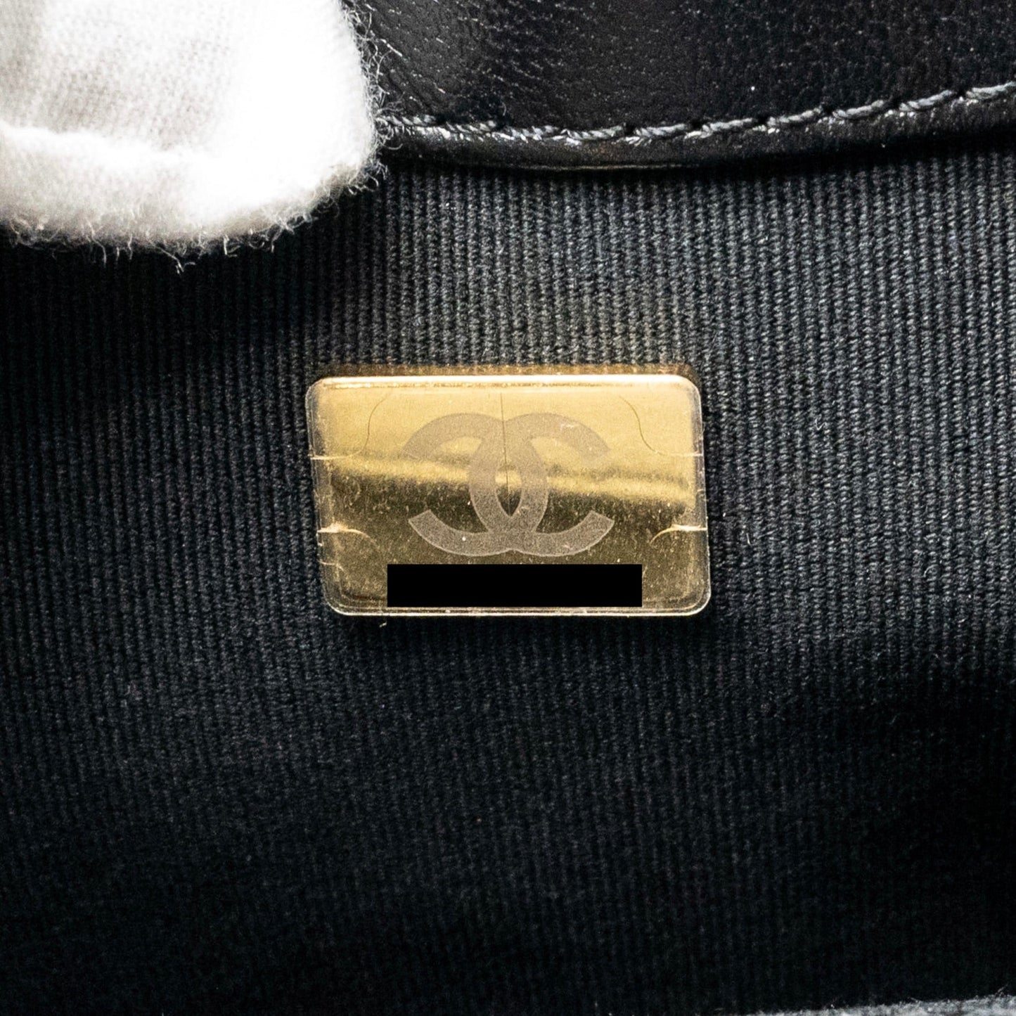 Chanel 24C Quilted Small Messenger Bag Black Lambskin  (Microchip)