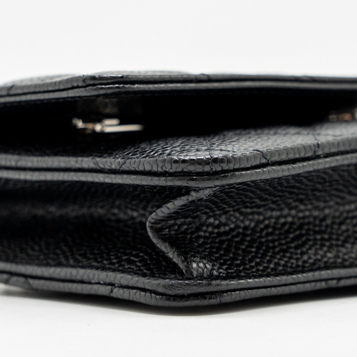 Chanel Classic Wallet On Chain Caviar Black  (Microchip)